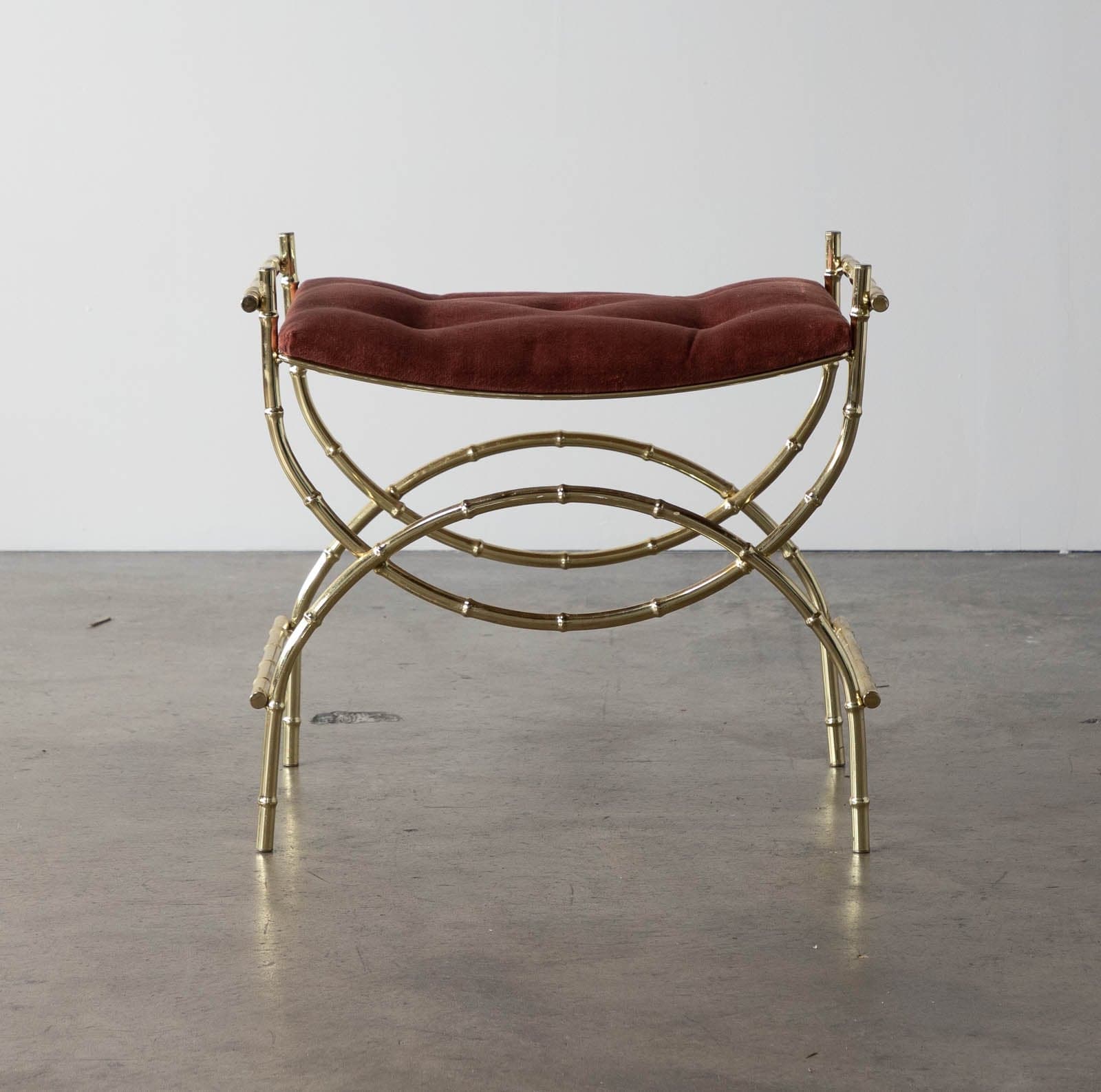 Vanity/Accent Bench, tufted velvet fabric - Thumbnail 2