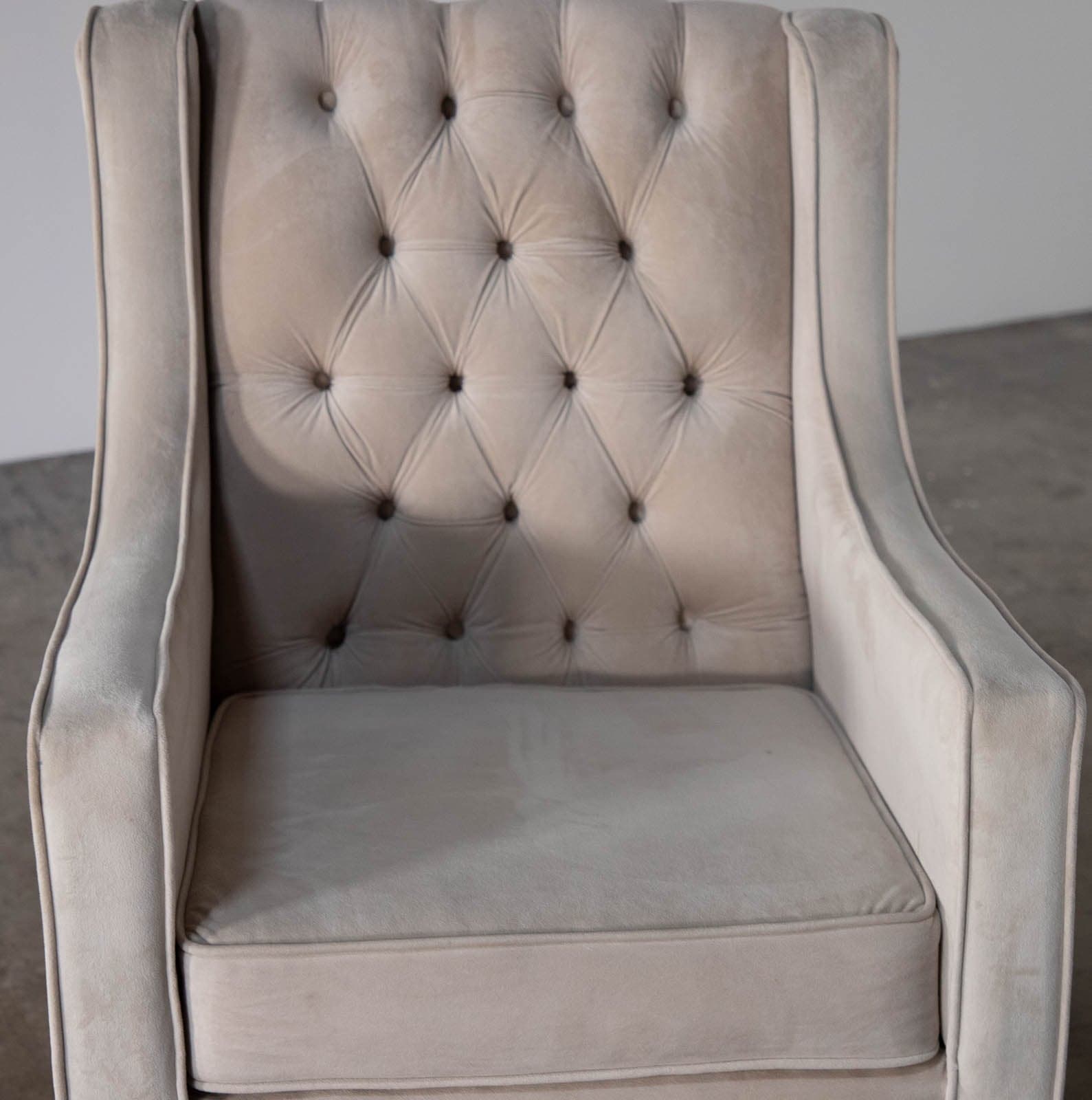 Upholstered Tufted Rocking Chair - Thumbnail 6