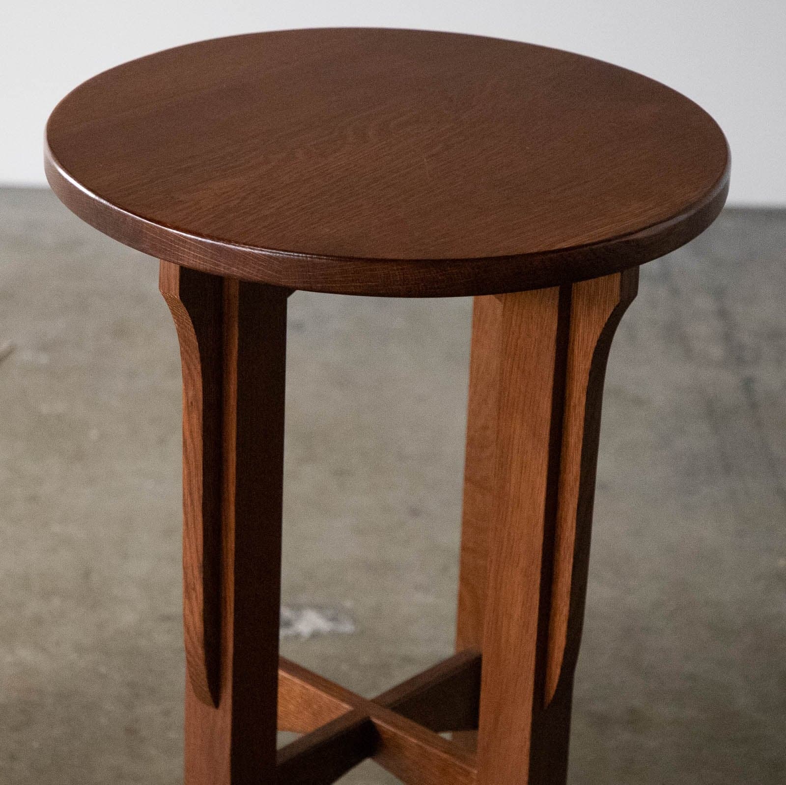 Round Wood Side Table - Thumbnail 2