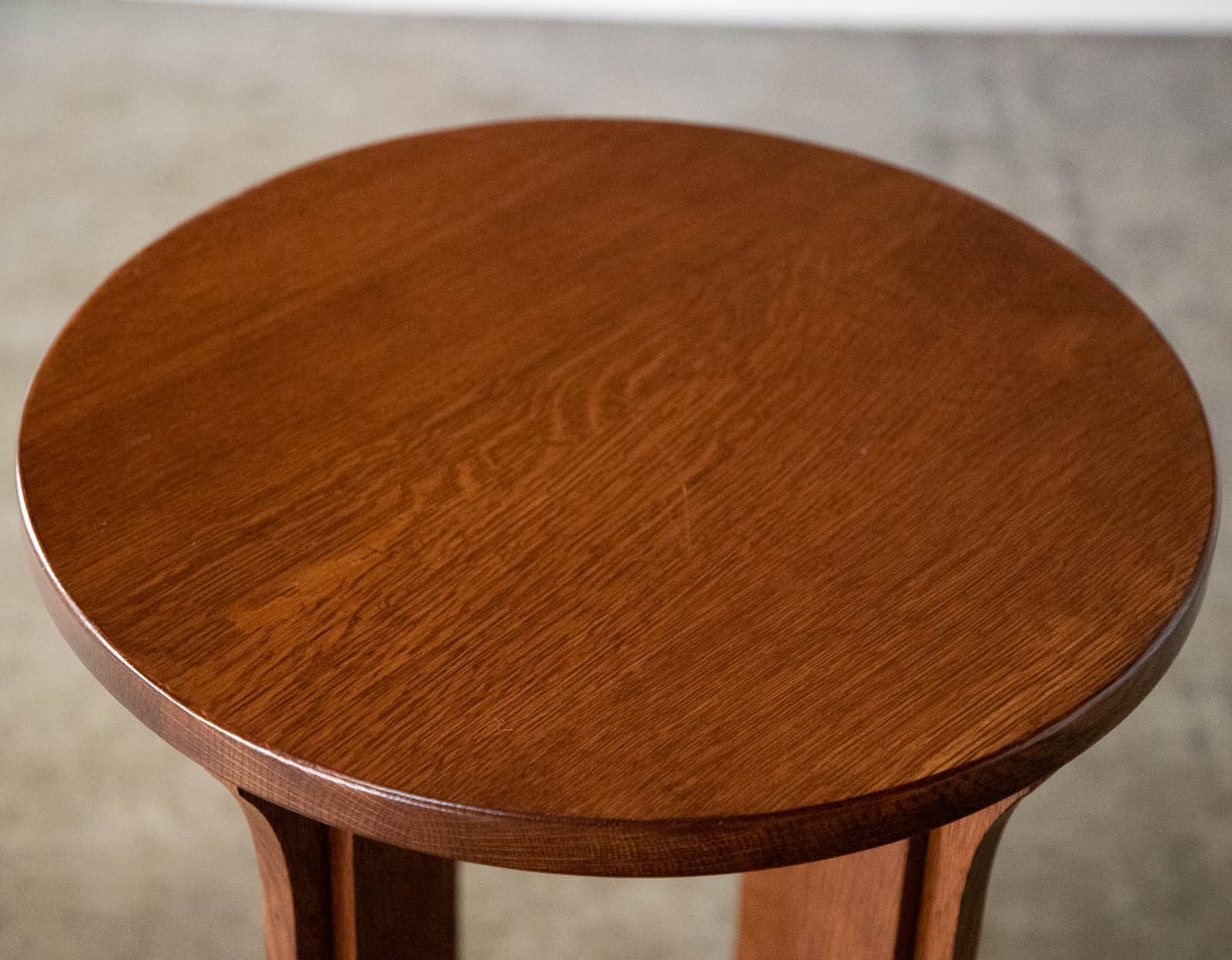 Round Wood Side Table - Thumbnail 3