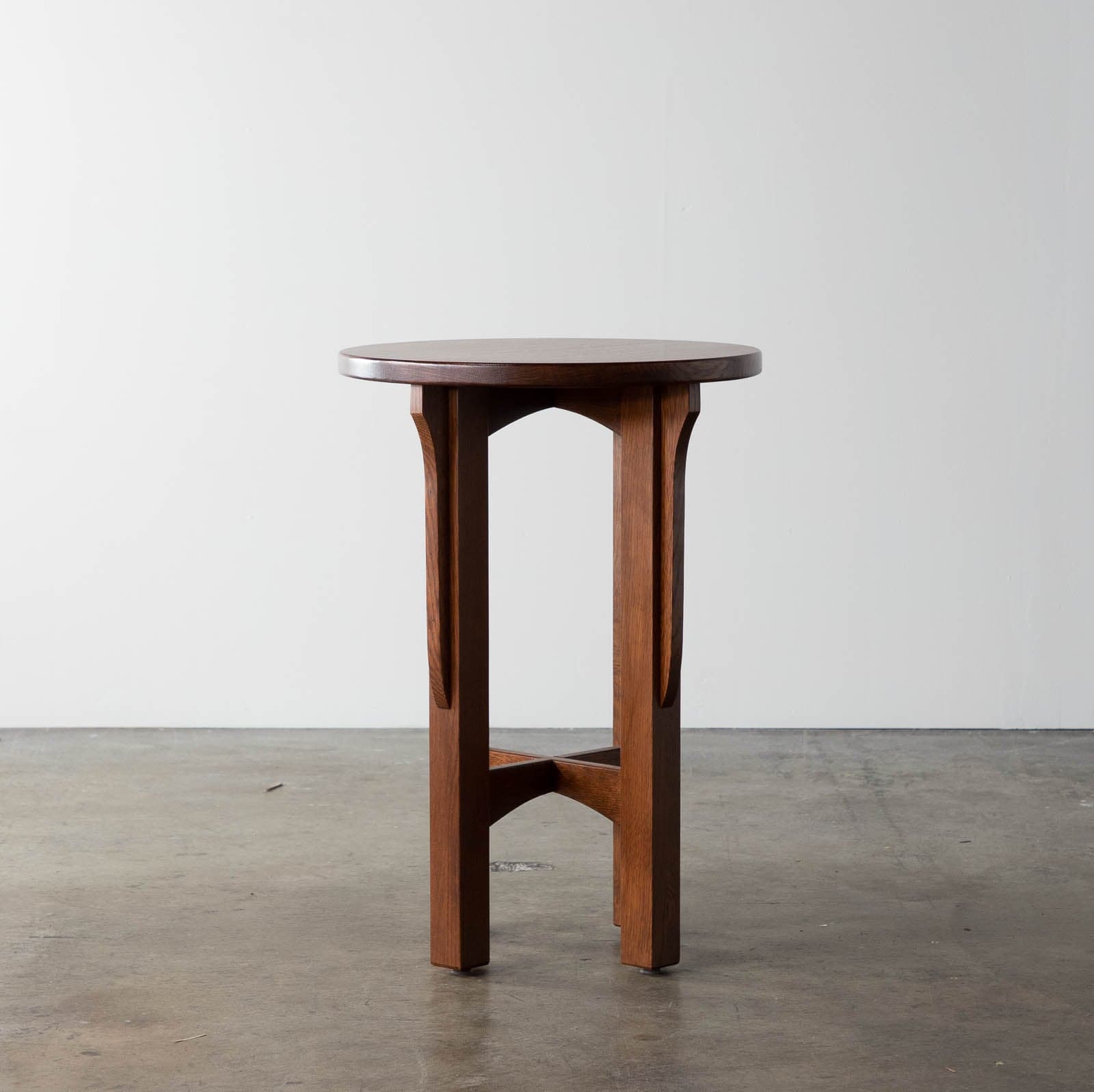 Round Wood Side Table - Image 1