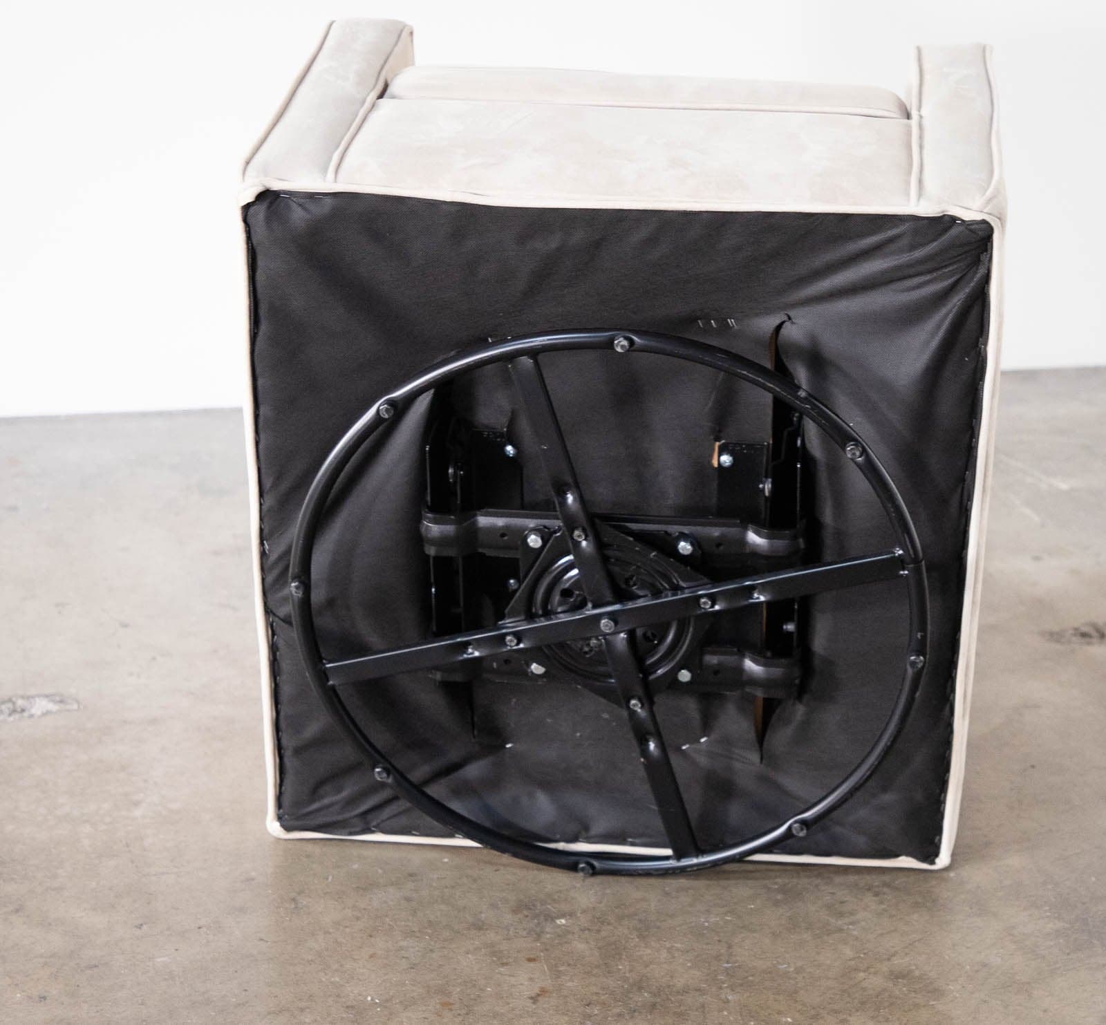 Upholstered Tufted Rocking Chair - Thumbnail 8