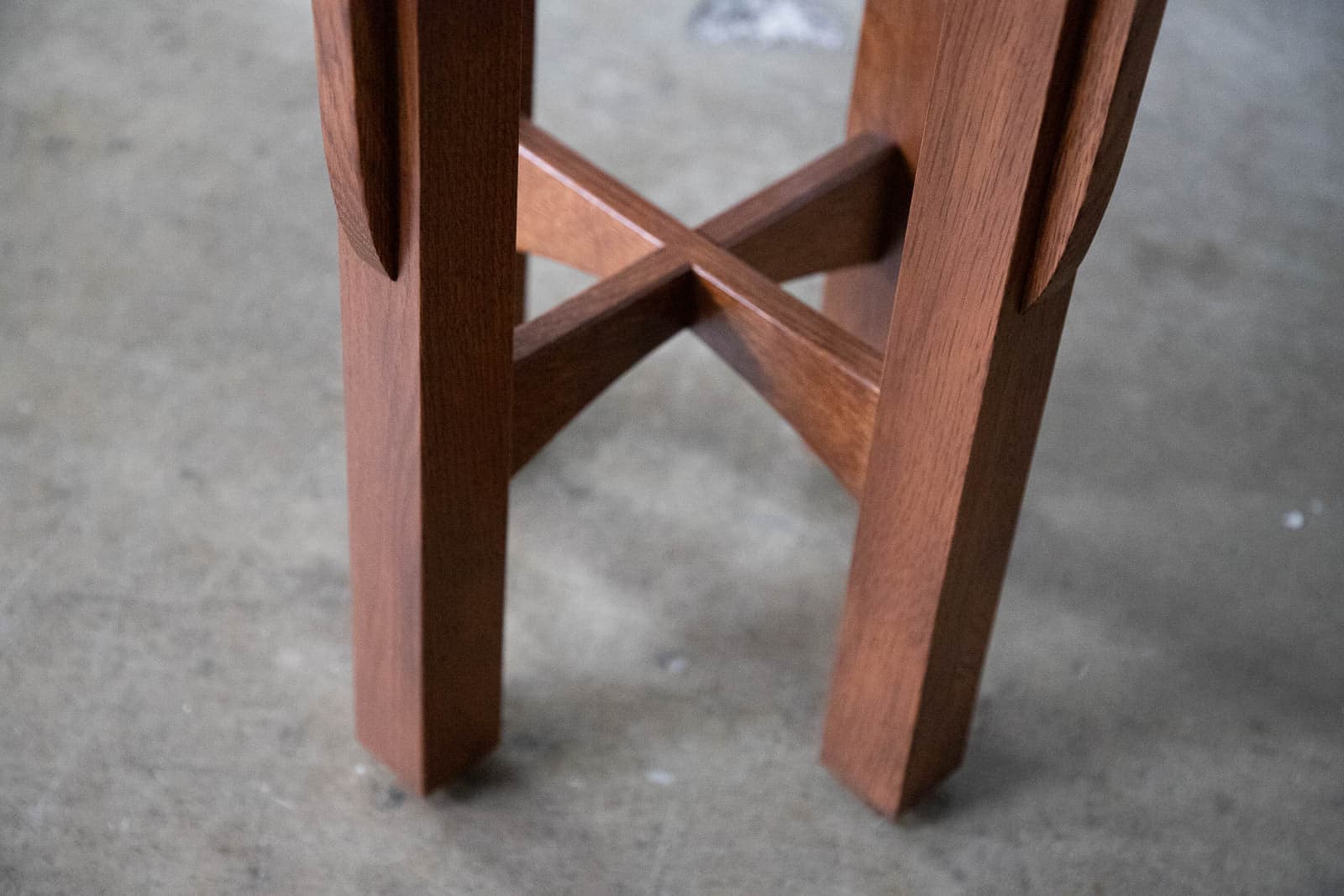 Round Wood Side Table - Thumbnail 5