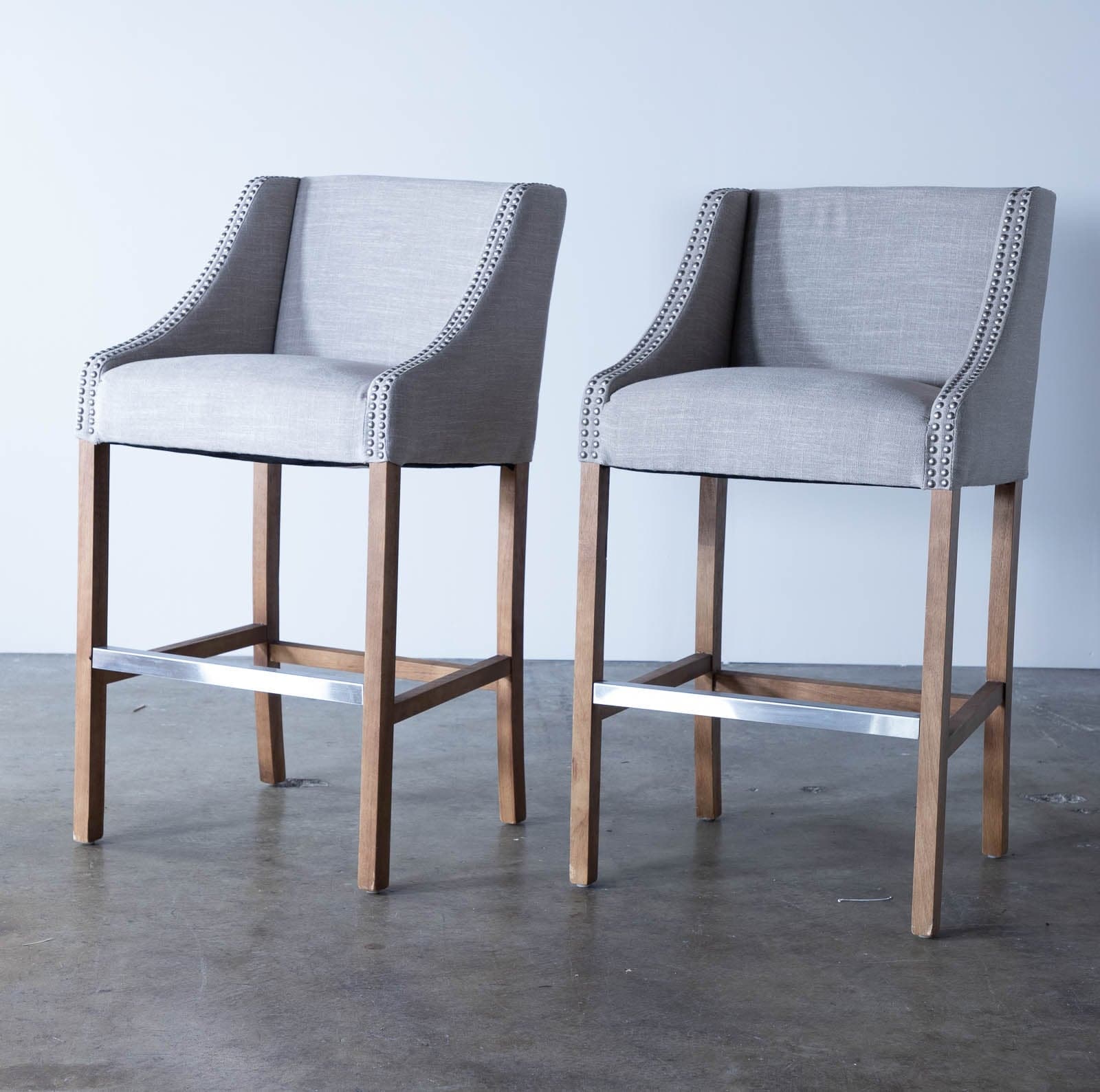 Fabric Bar Stools - Image 1