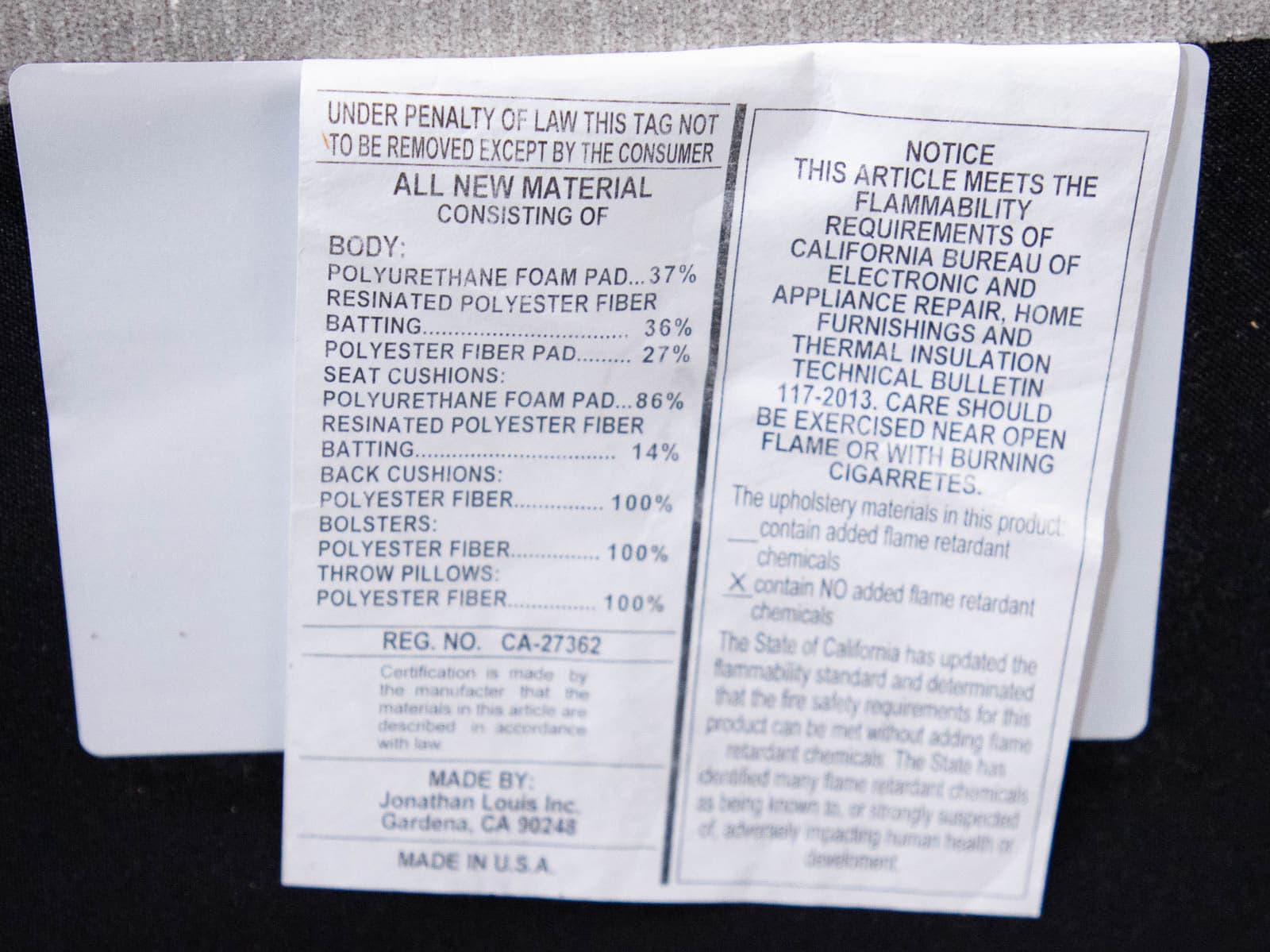 Z Gallerie Luka Sofa - Thumbnail 7