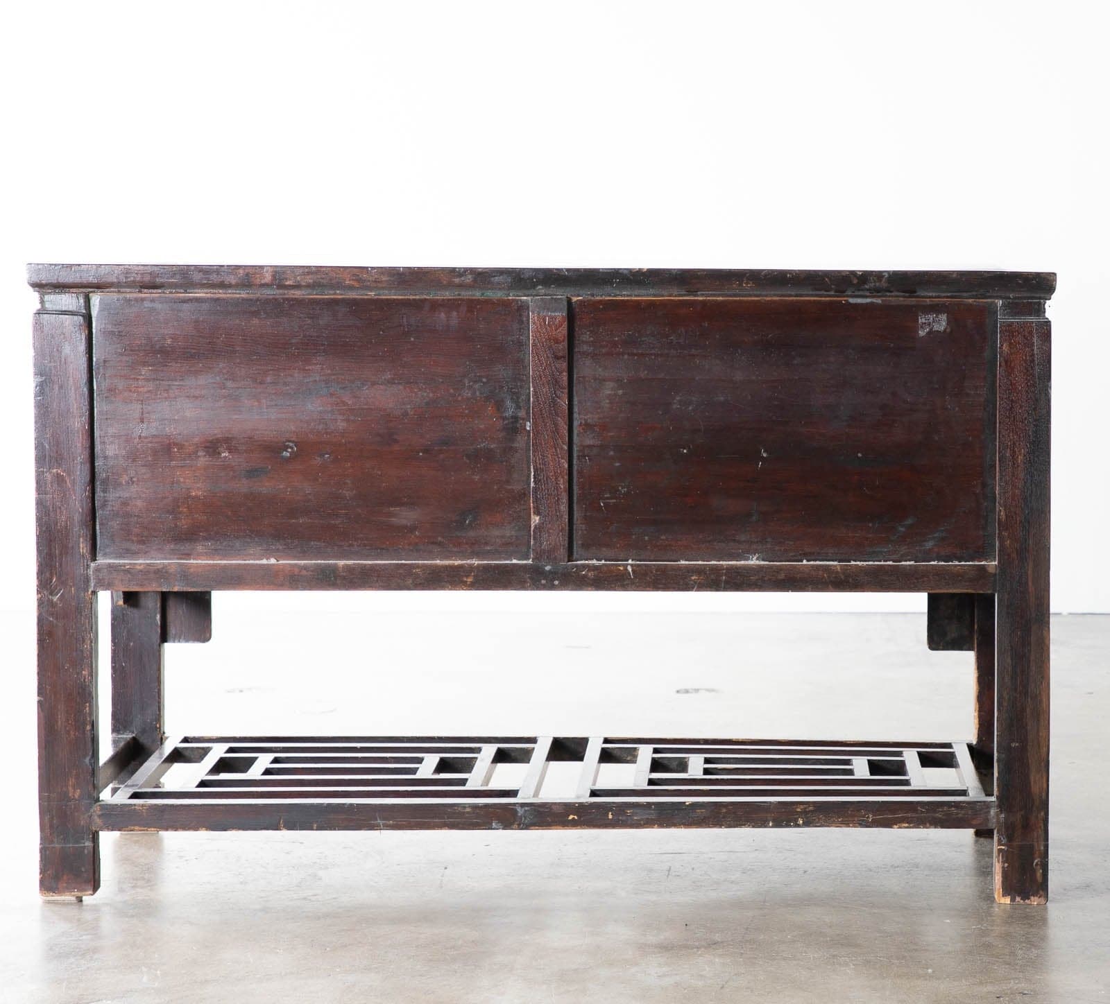 Wood Console Table with 3 Drawers - Thumbnail 6