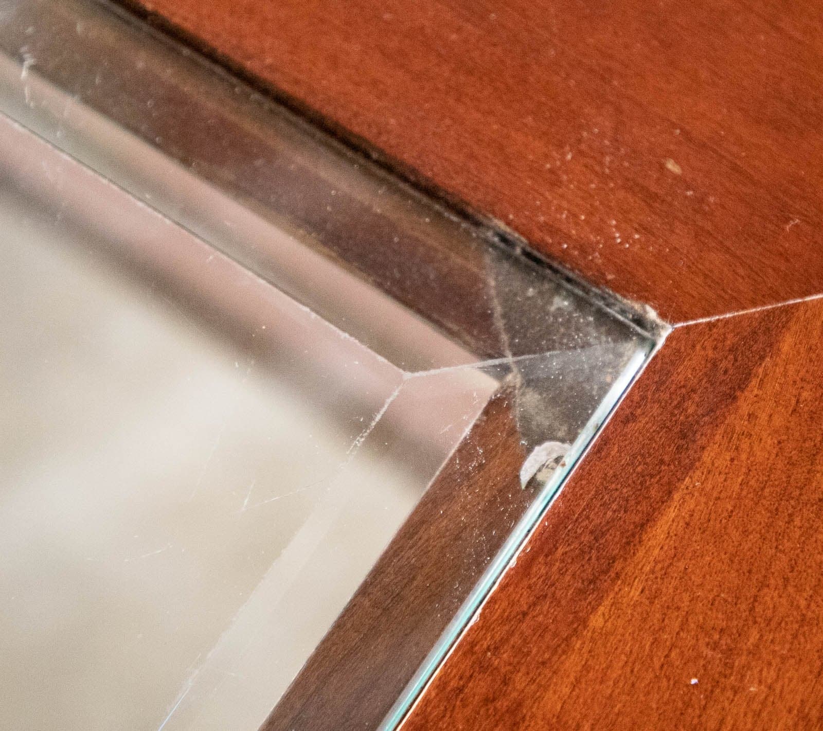 Ethan Allen Square Wood Coffee Table with Glass - Thumbnail 6