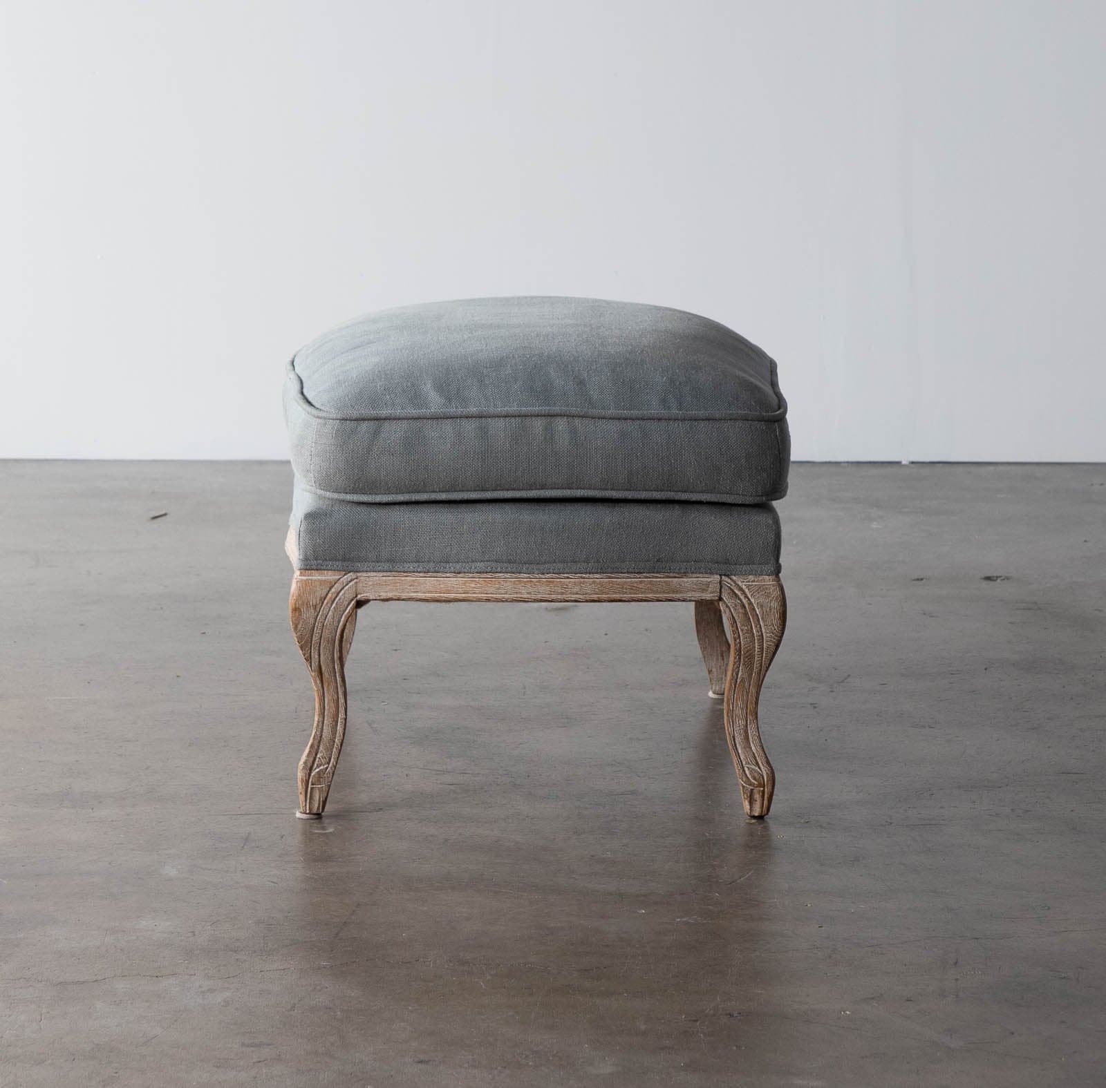 Restoration Hardware Bergere style Arm Chair (1) & Matching Ottoman - Thumbnail 5