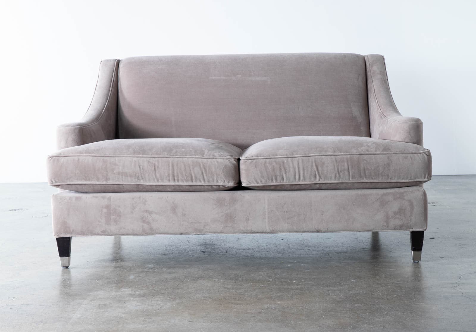 Microsuede Room & Board Love Seat - Thumbnail 2