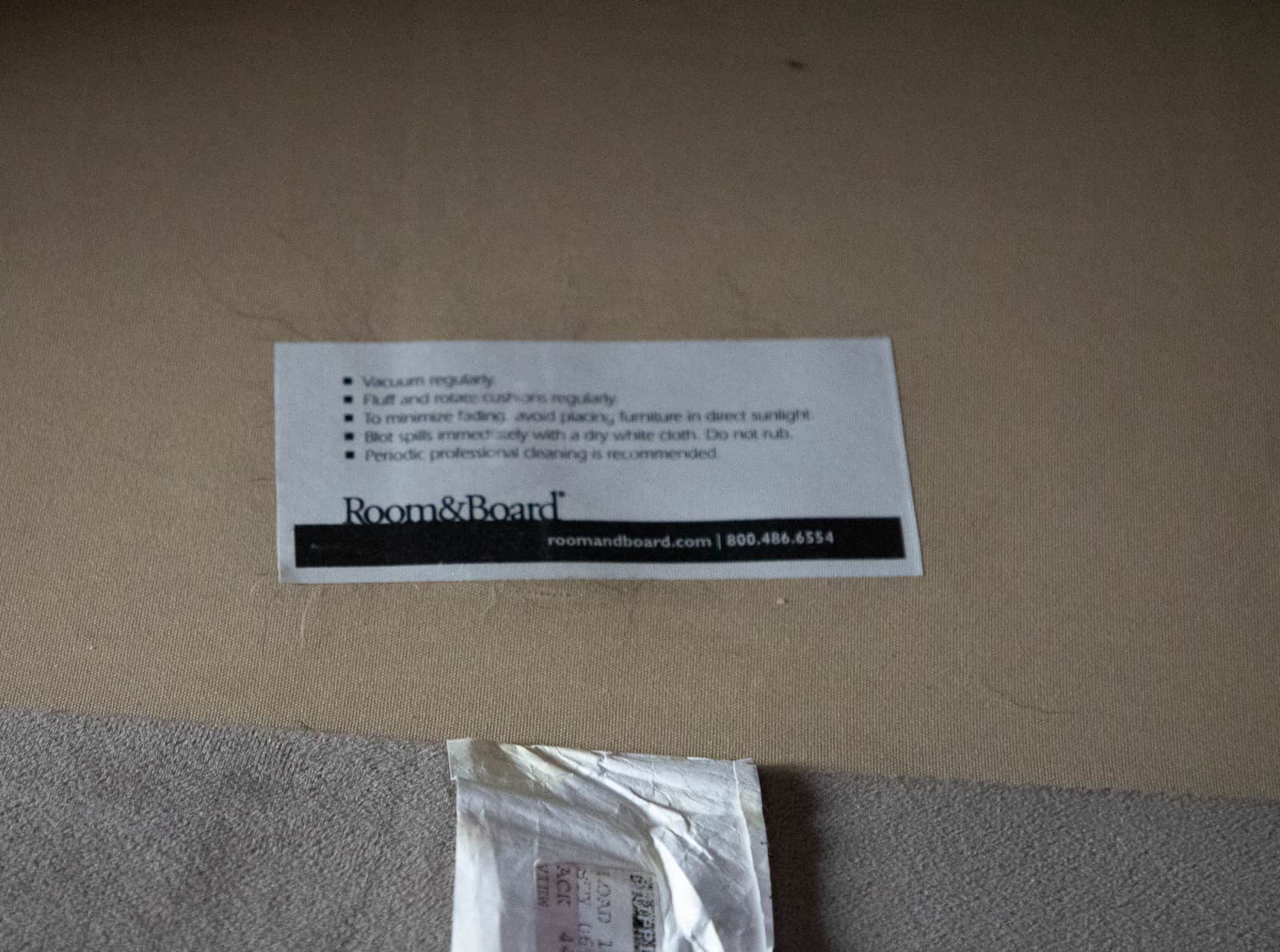 Microsuede Room & Board Love Seat - Thumbnail 5