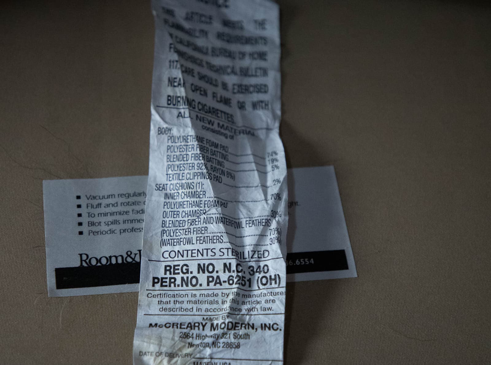 Microsuede Room & Board Love Seat - Thumbnail 6