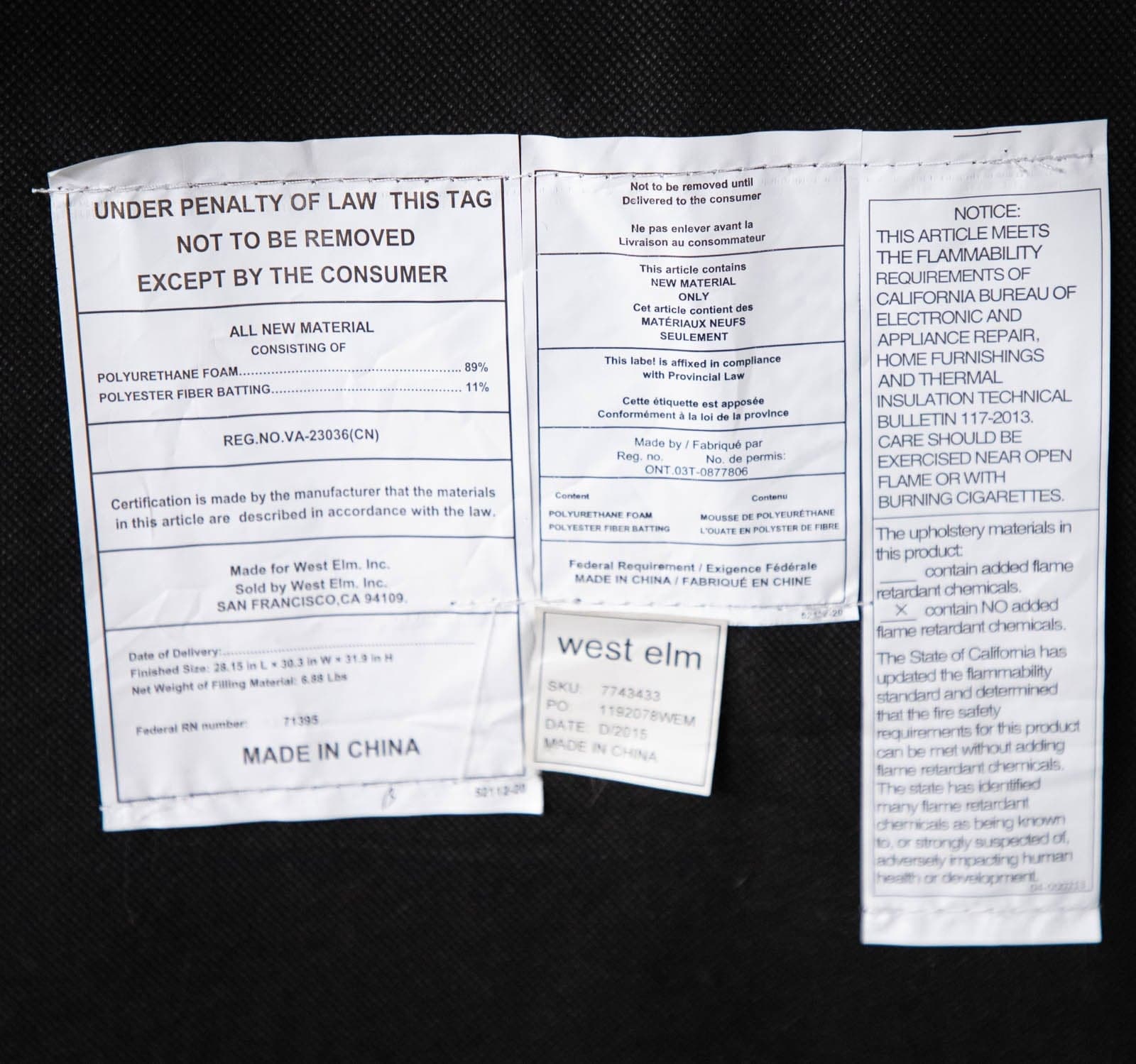 West Elm Retro Wing Chair - Thumbnail 7