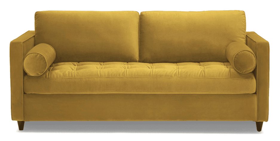 Yellow Briar Mid Century Modern Sleeper Sofa - Marin Sunflower - Mocha - Default
