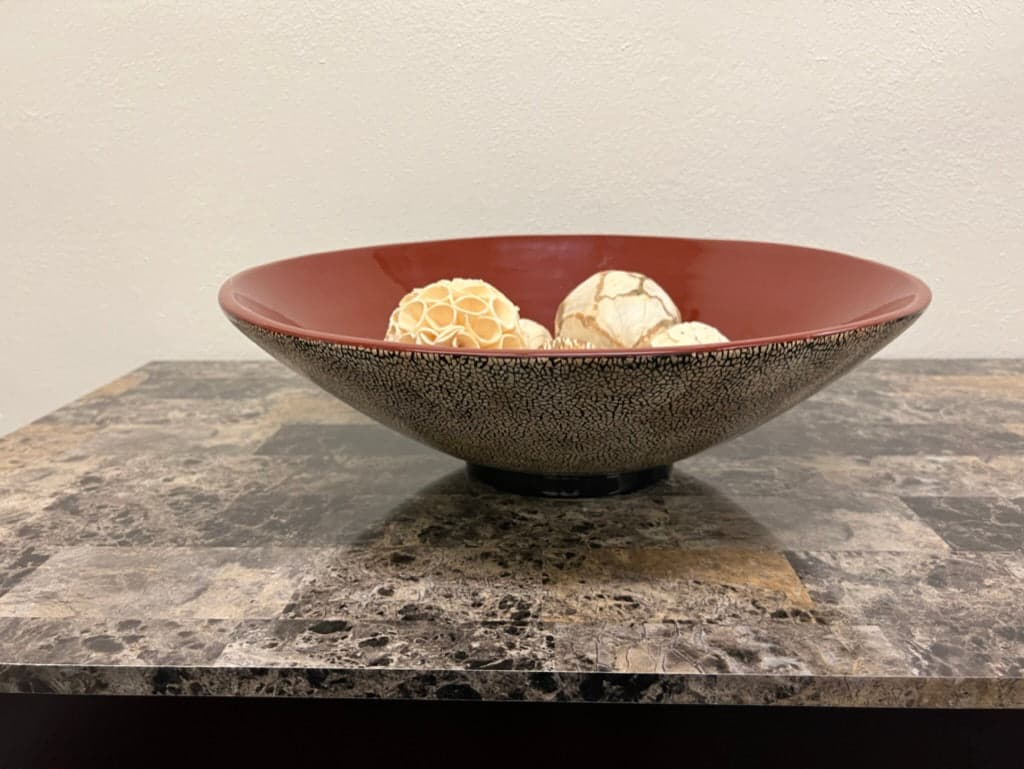 Wide Ceramic Display Bowl