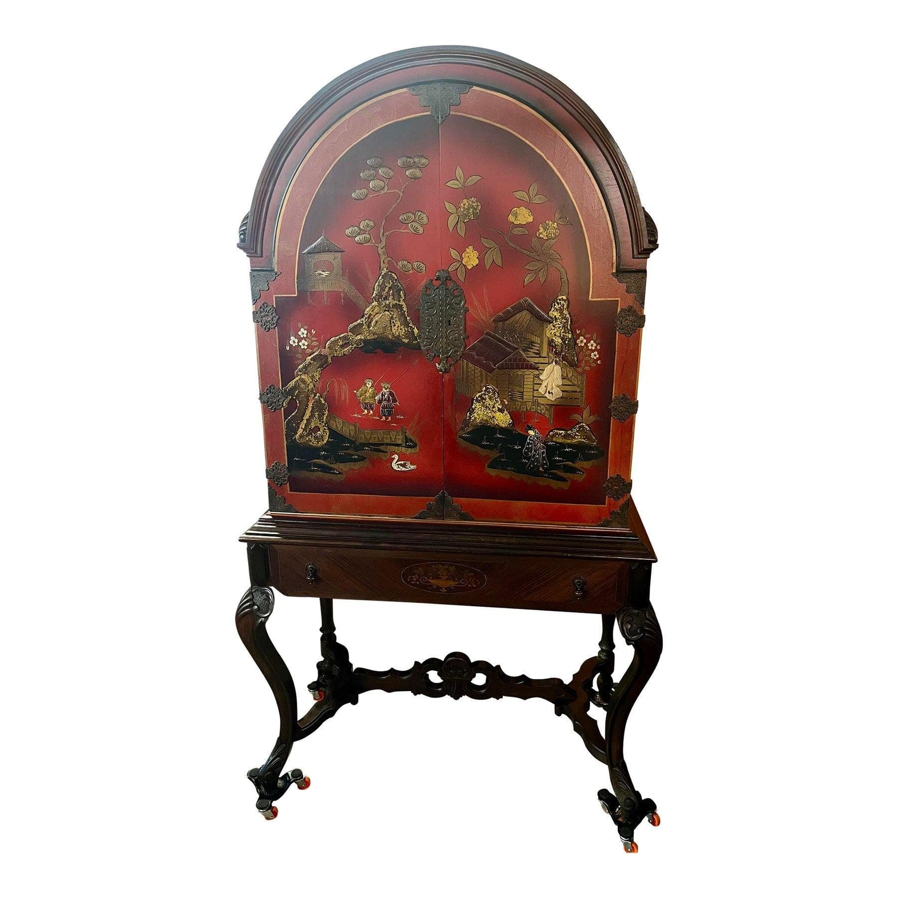 Jacobean Chinoiserie Style Cabinet - Image 1