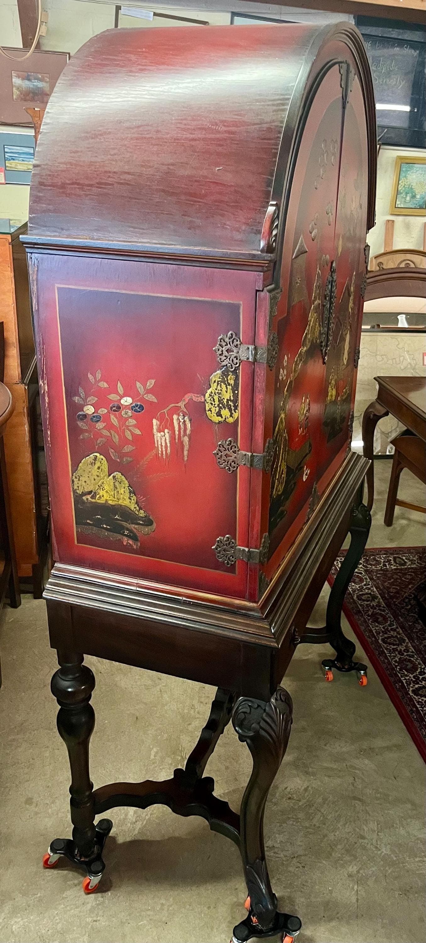 Jacobean Chinoiserie Style Cabinet - Thumbnail 8