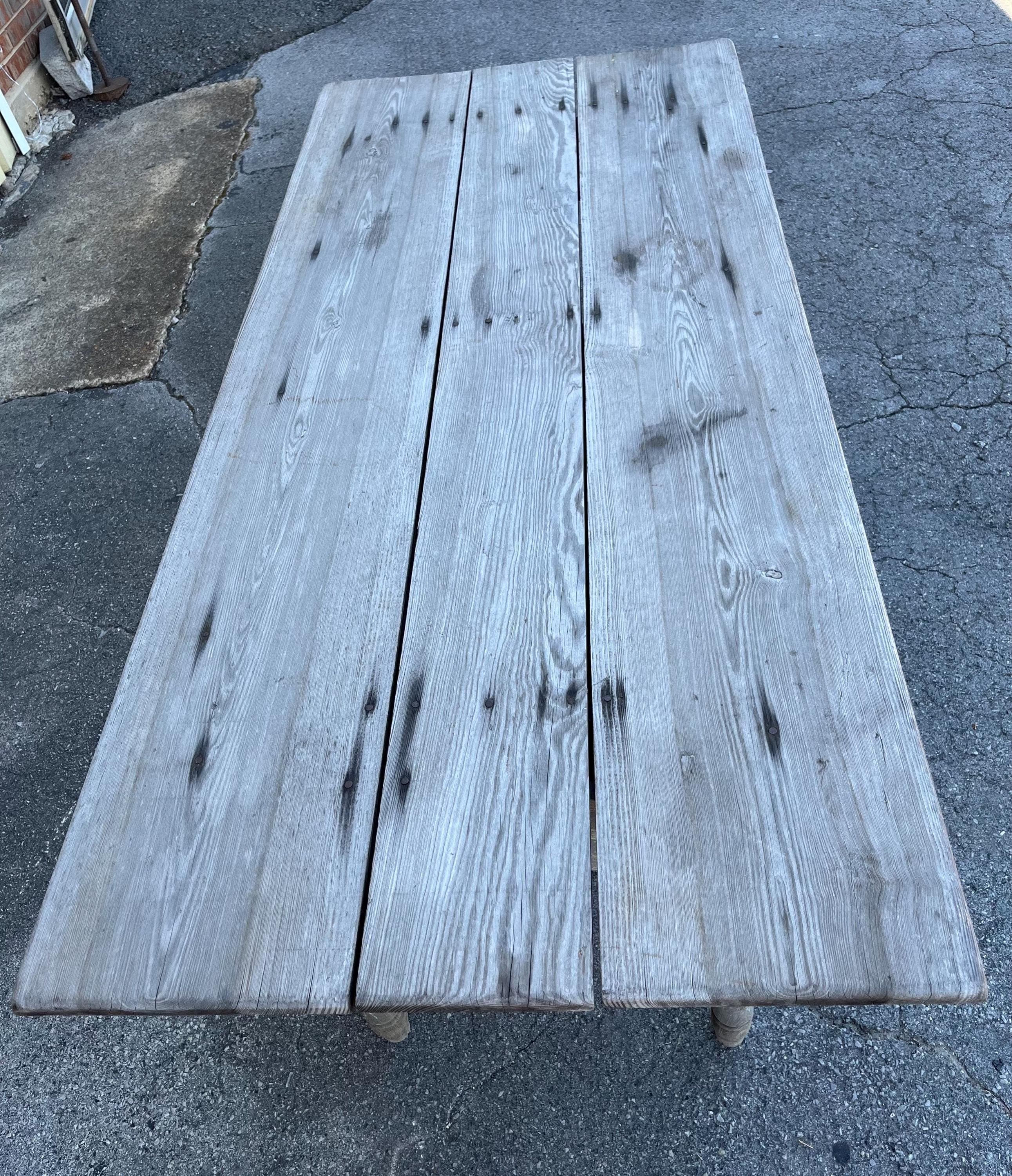 Rustic Primitive Farmhouse Table - Thumbnail 5