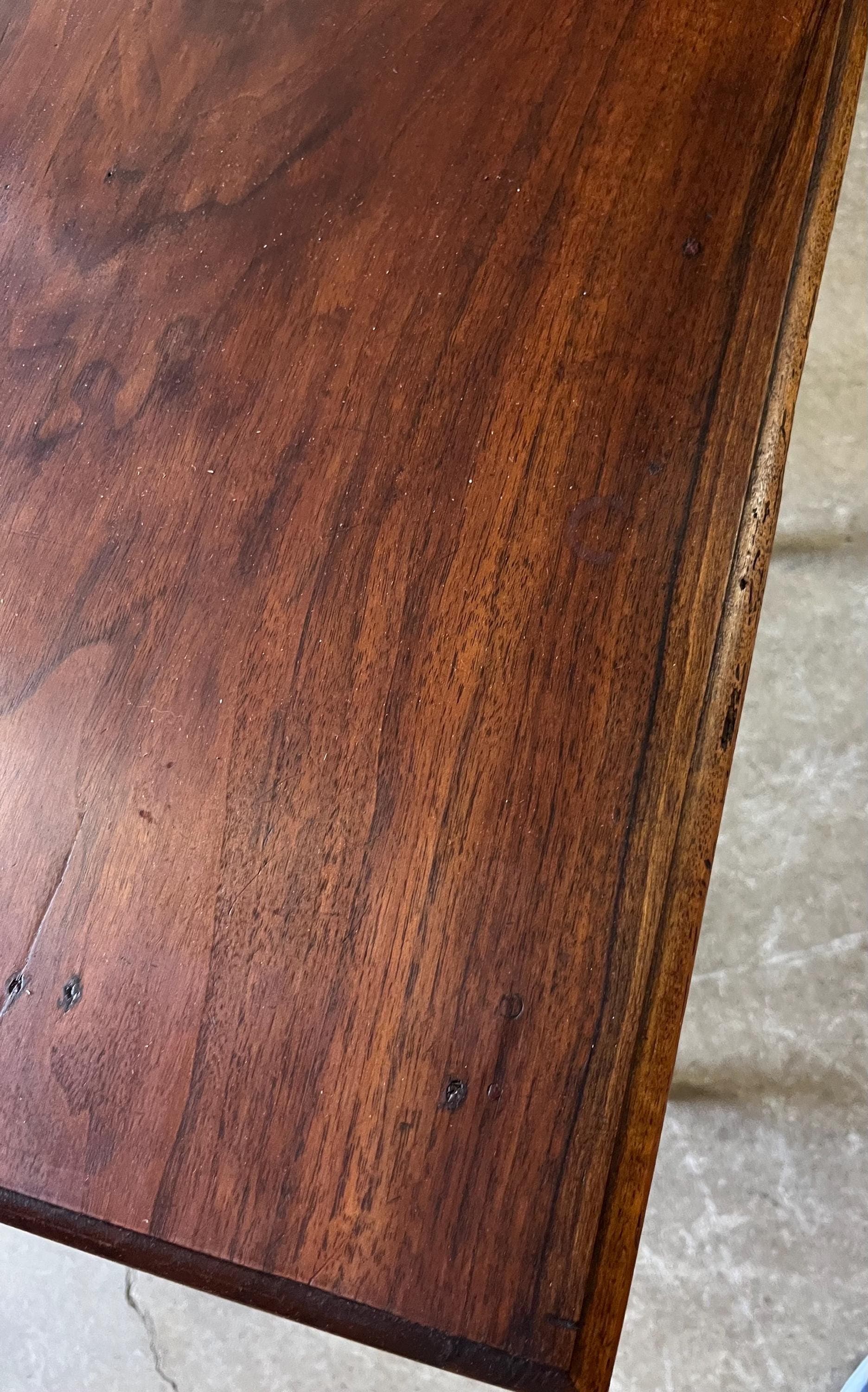 Primitive Antique Side Table or Work Table - Thumbnail 4