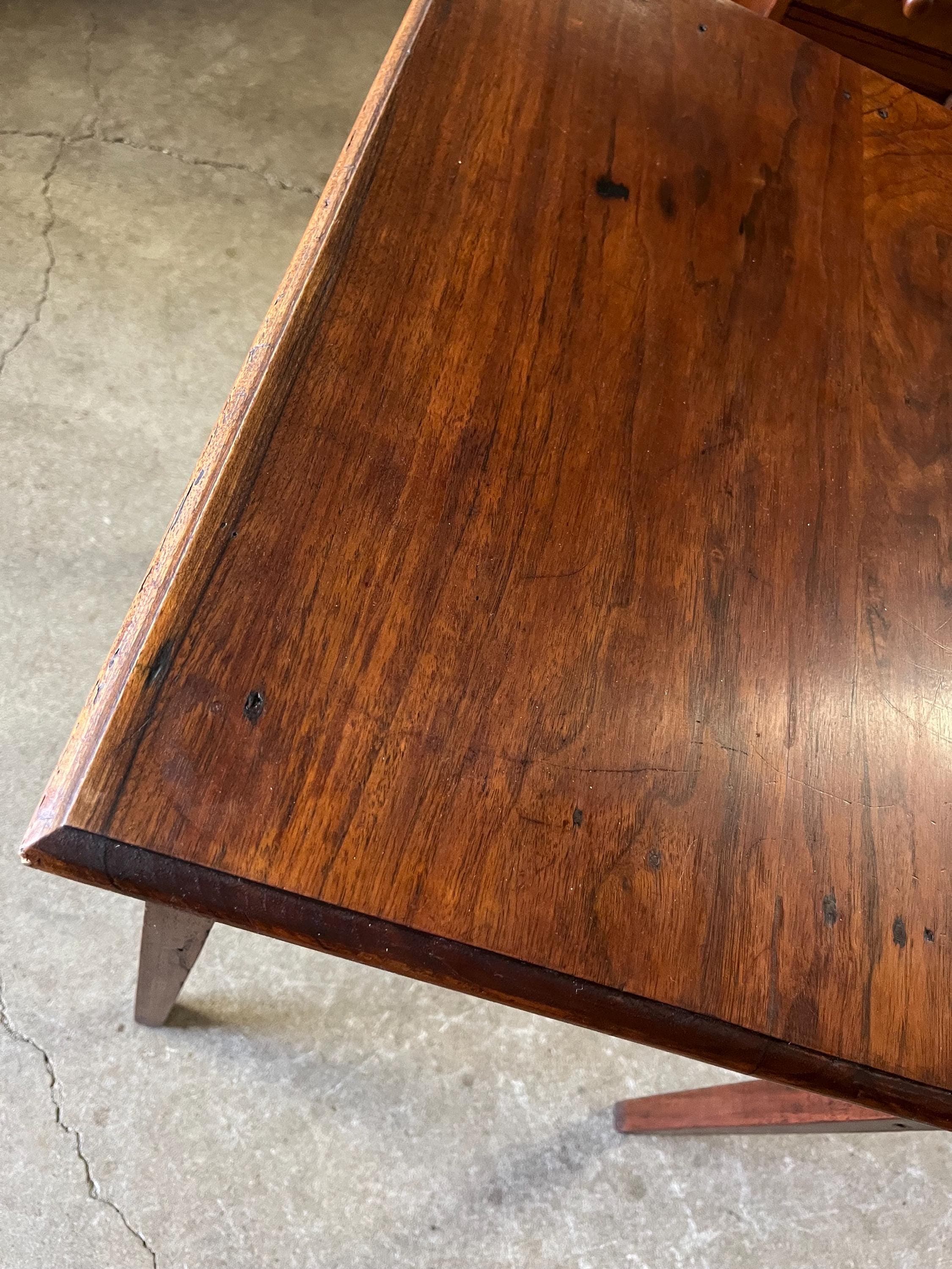 Primitive Antique Side Table or Work Table - Thumbnail 5