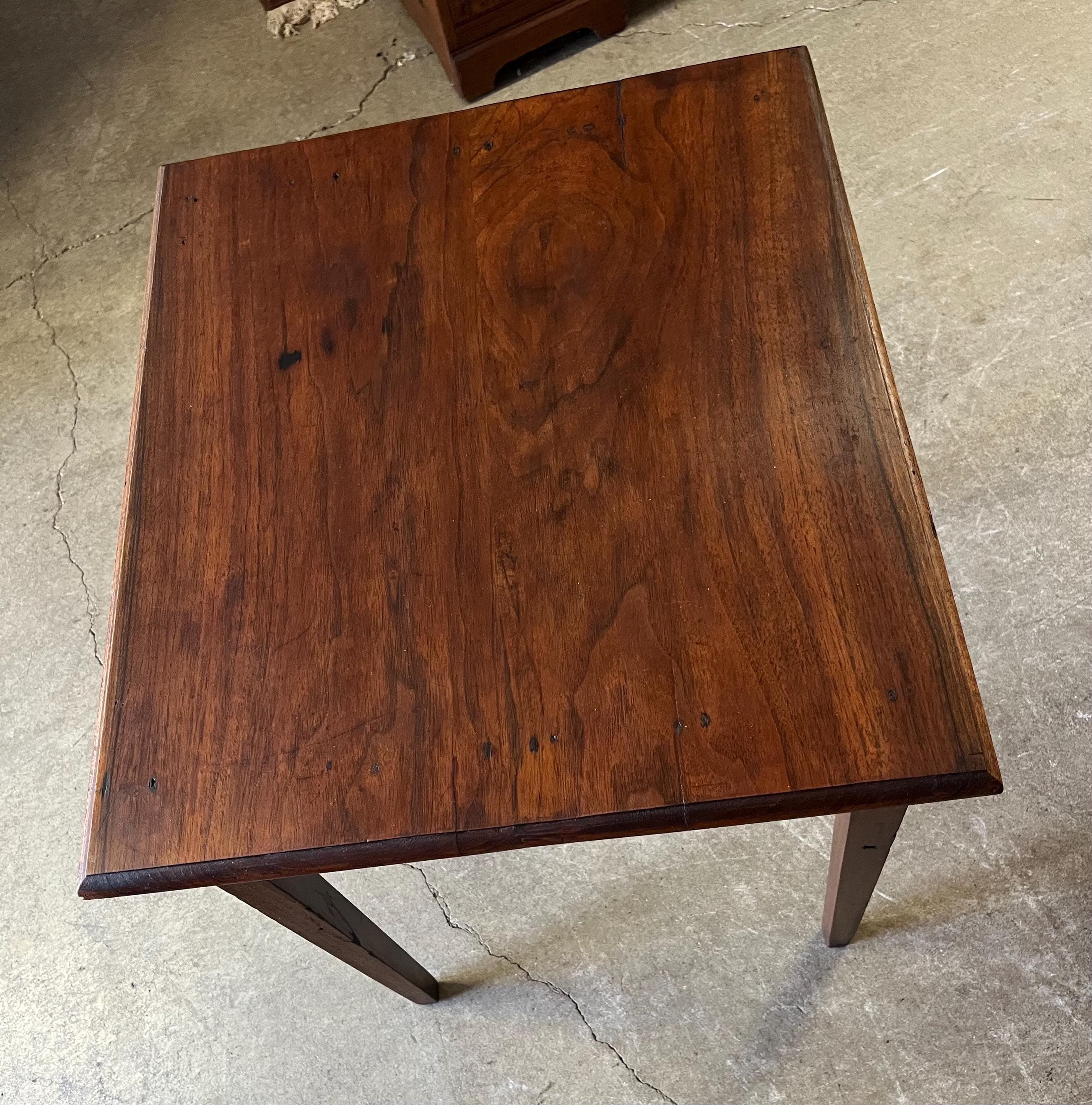 Primitive Antique Side Table or Work Table - Thumbnail 7