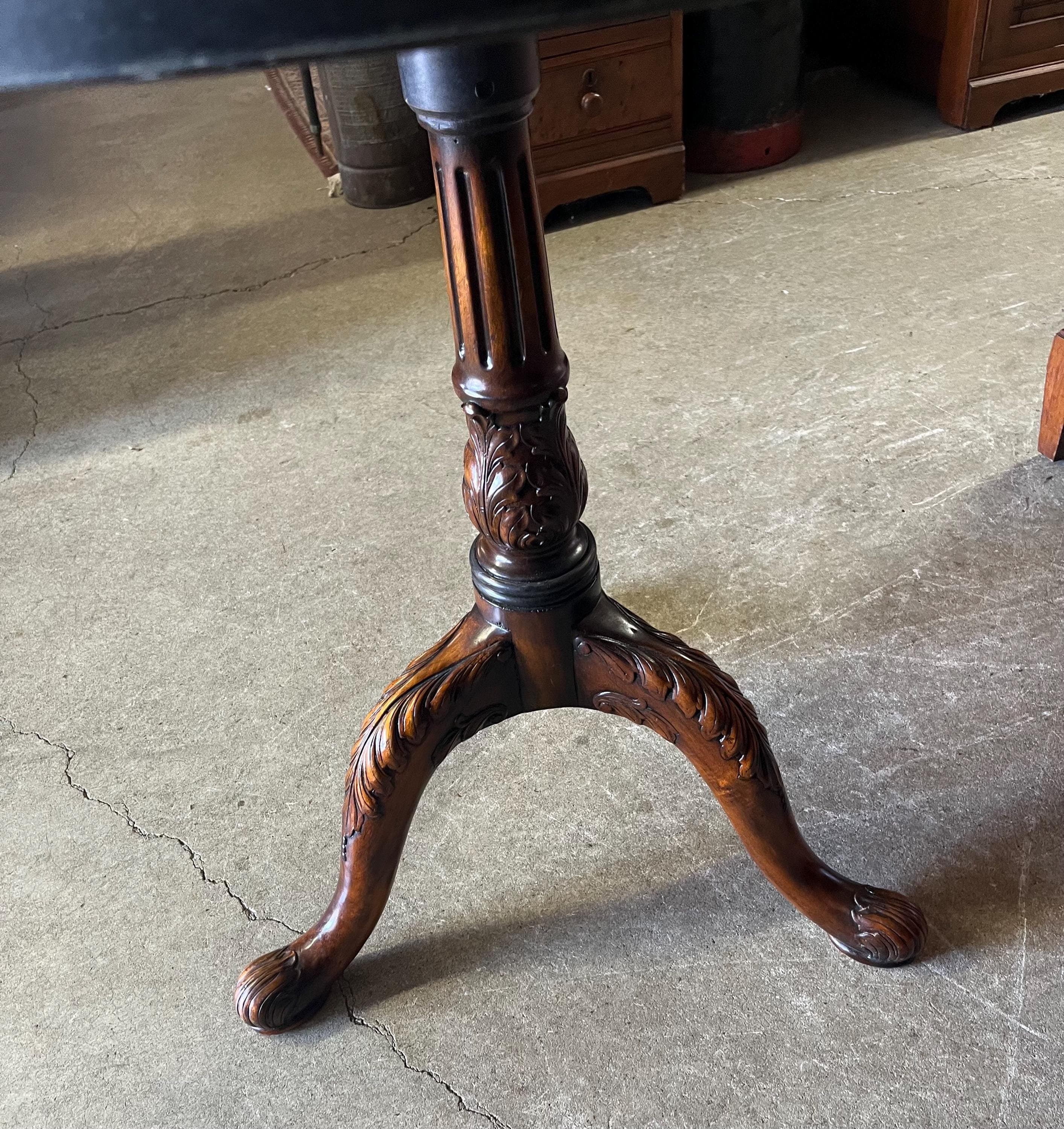 Round Inlaid Table Attributed to Theodore Alexander - Thumbnail 7