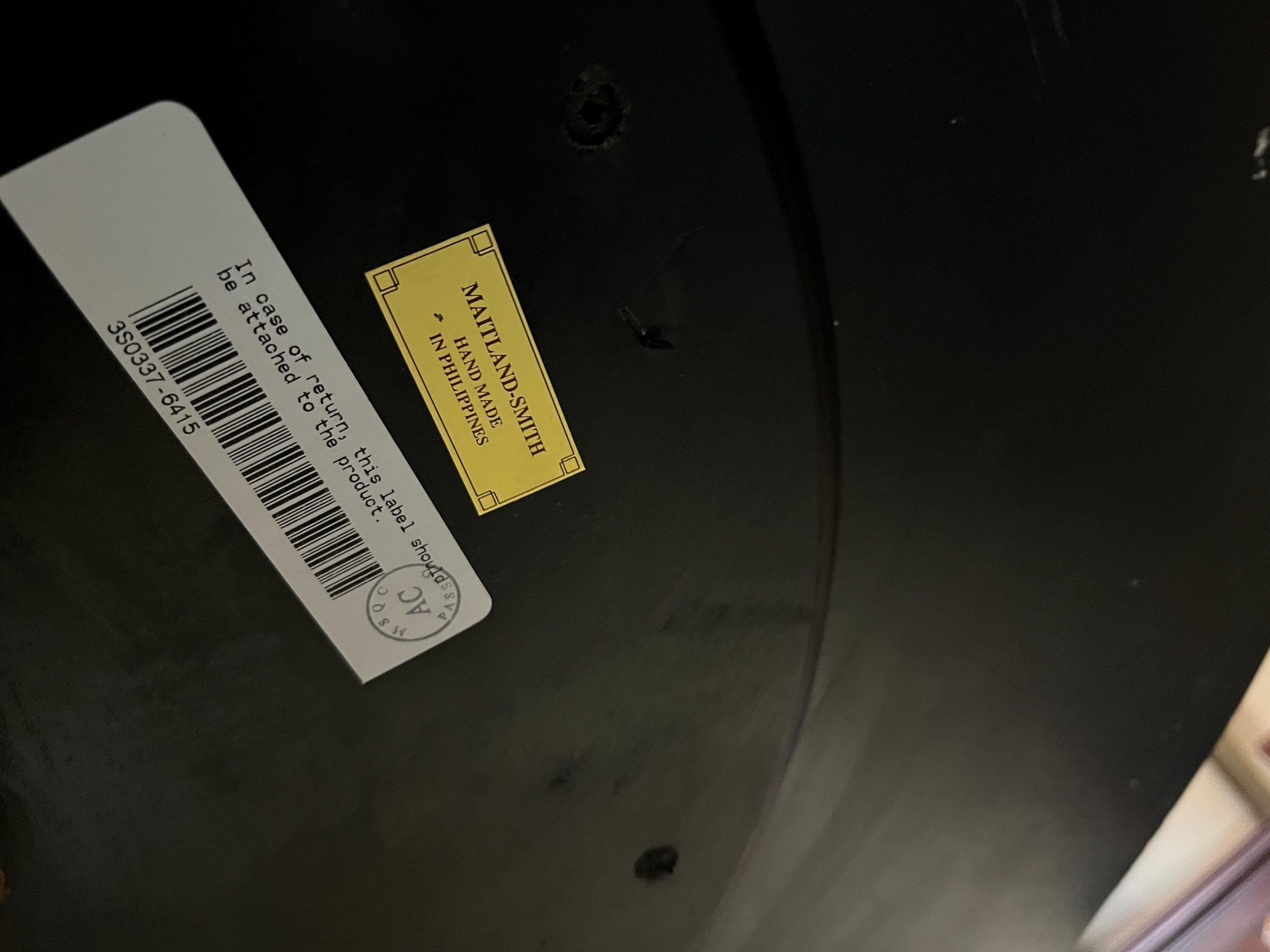 Maitland-Smith Round Mother-of-Pearl Table - Thumbnail 3