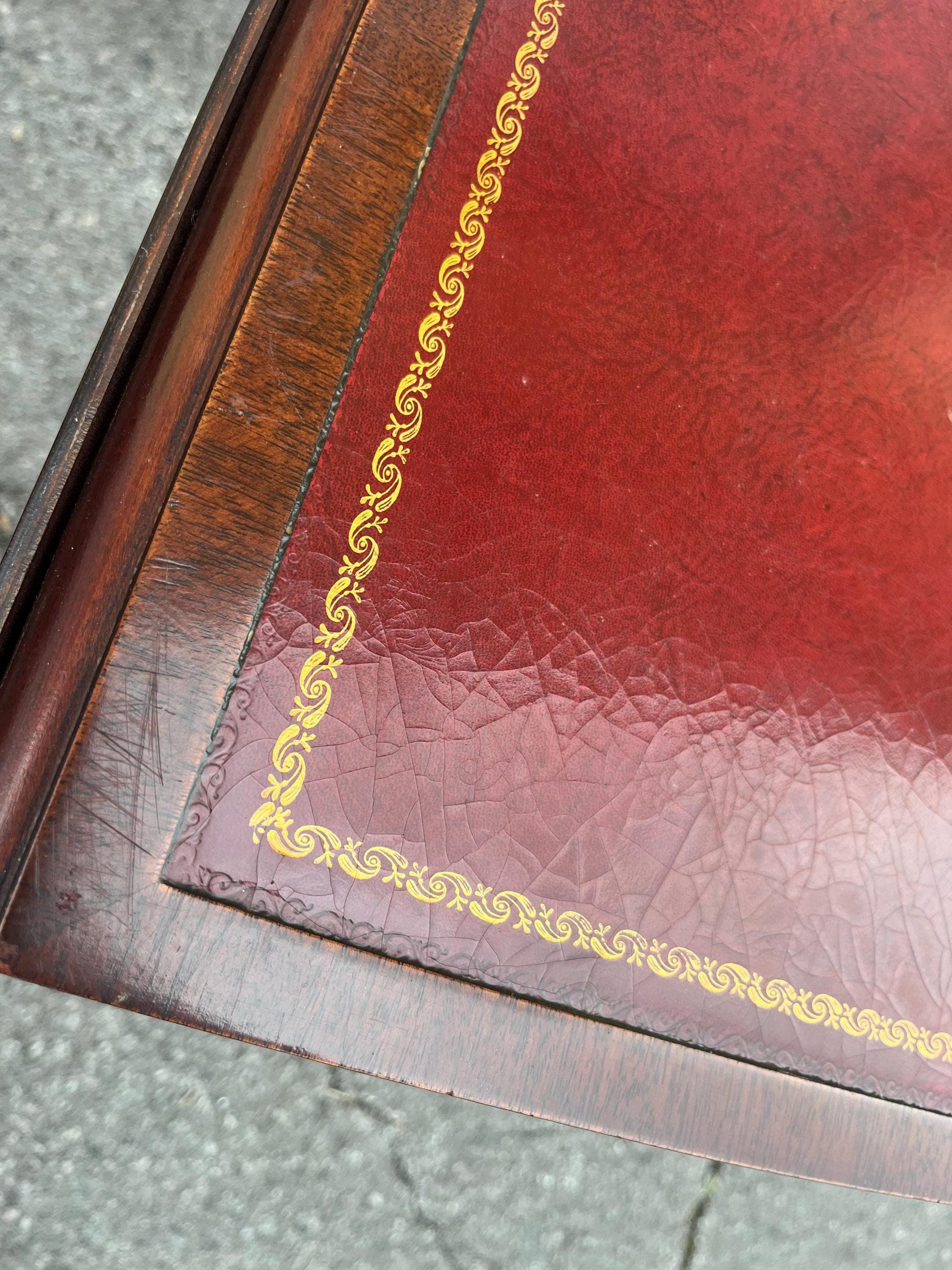 Pair of Leather-Top End Tables by Zangerle - Thumbnail 17