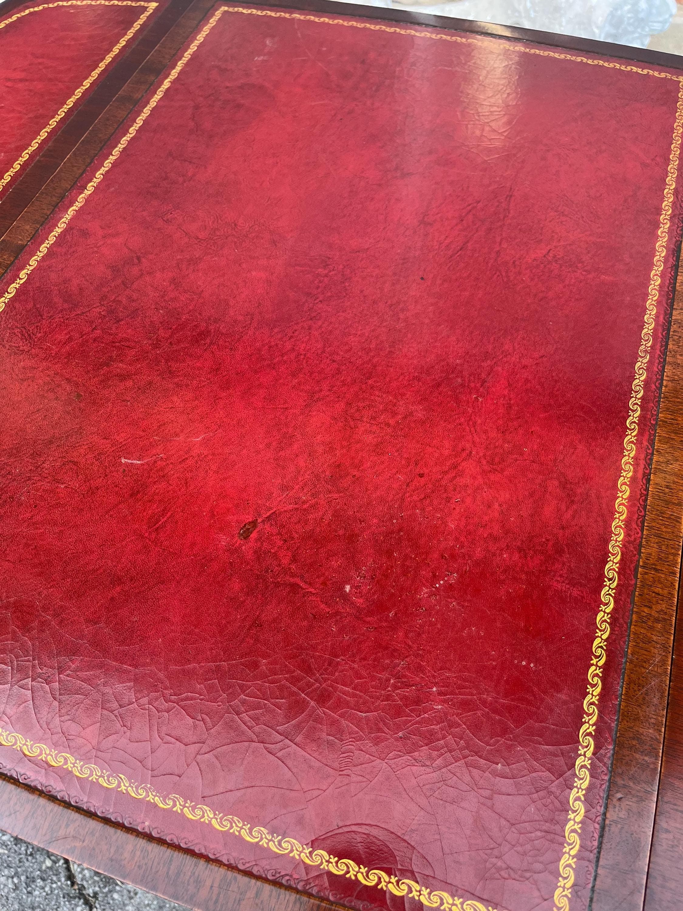 Pair of Leather-Top End Tables by Zangerle - Thumbnail 18