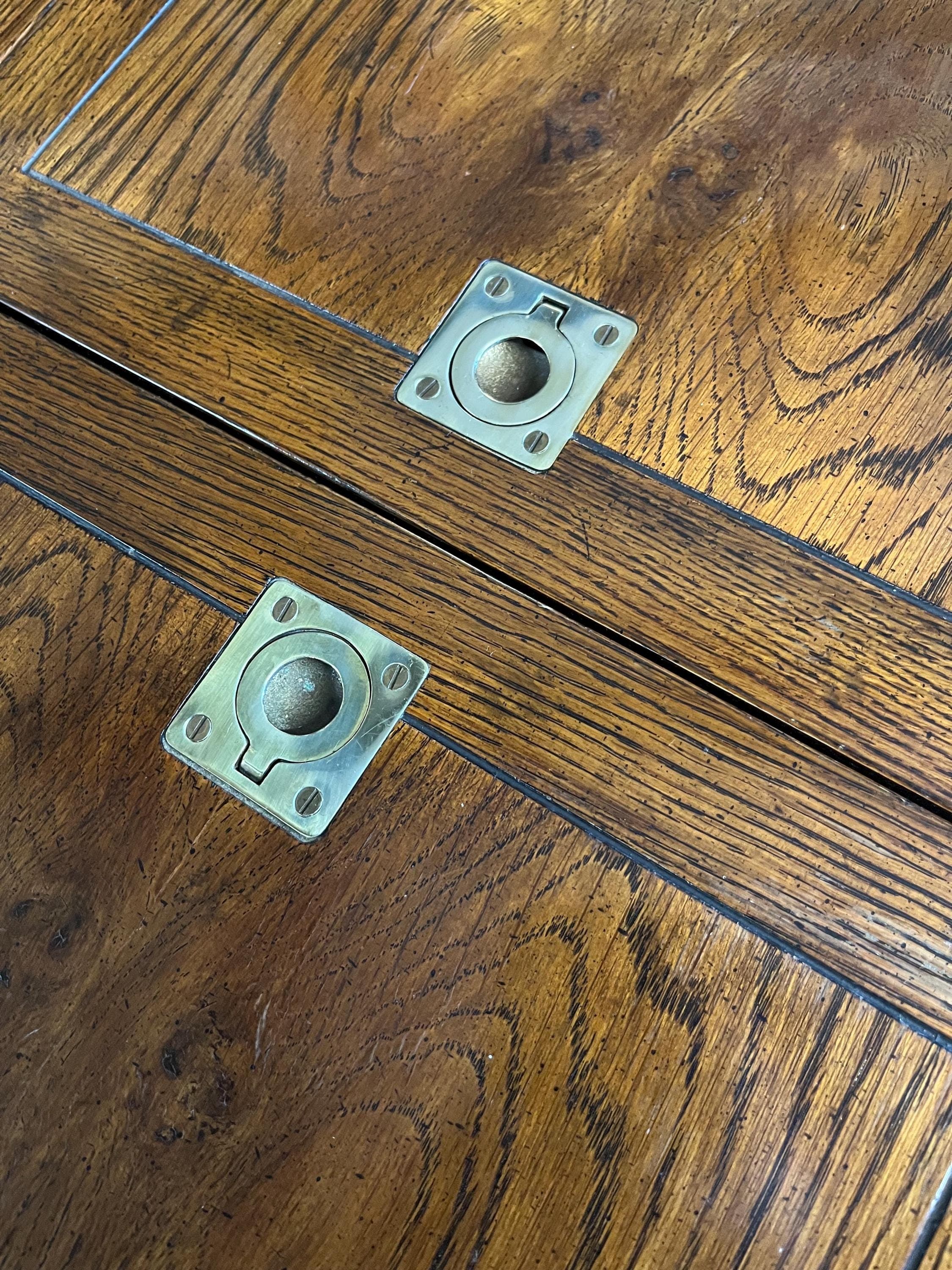 Henredon Campaign Style Bar Cart - Thumbnail 12