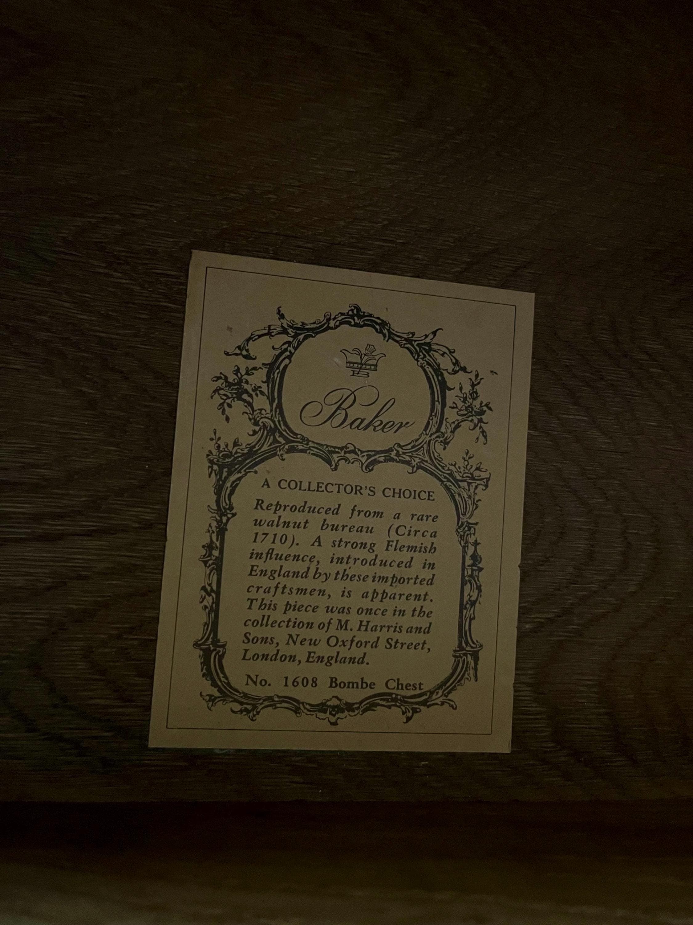 Baker Furniture No. 1608 Bombe Chest - Thumbnail 3