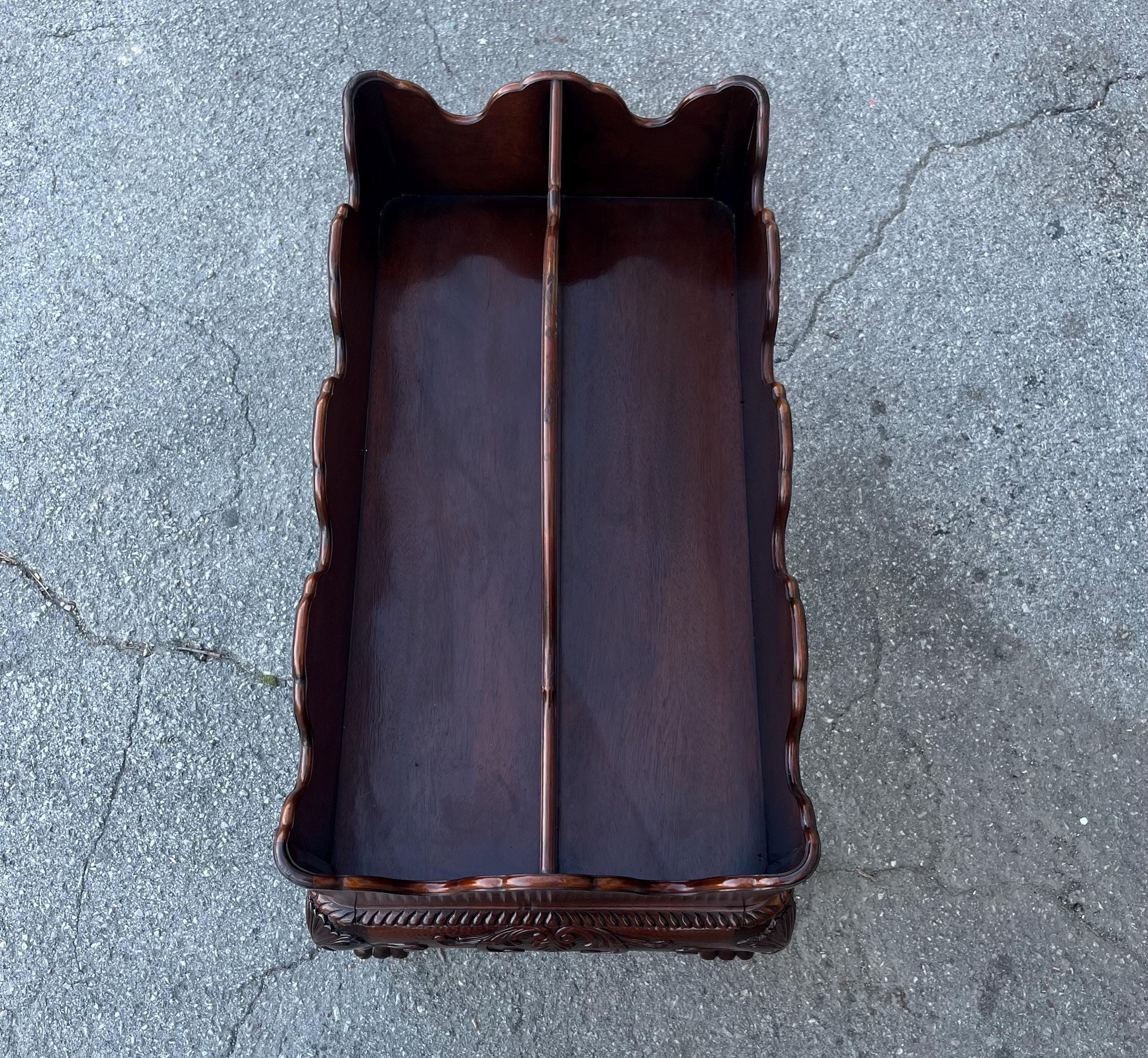Baker Furniture Co Mahogany Canterbury or Bottle Carrier - Thumbnail 10