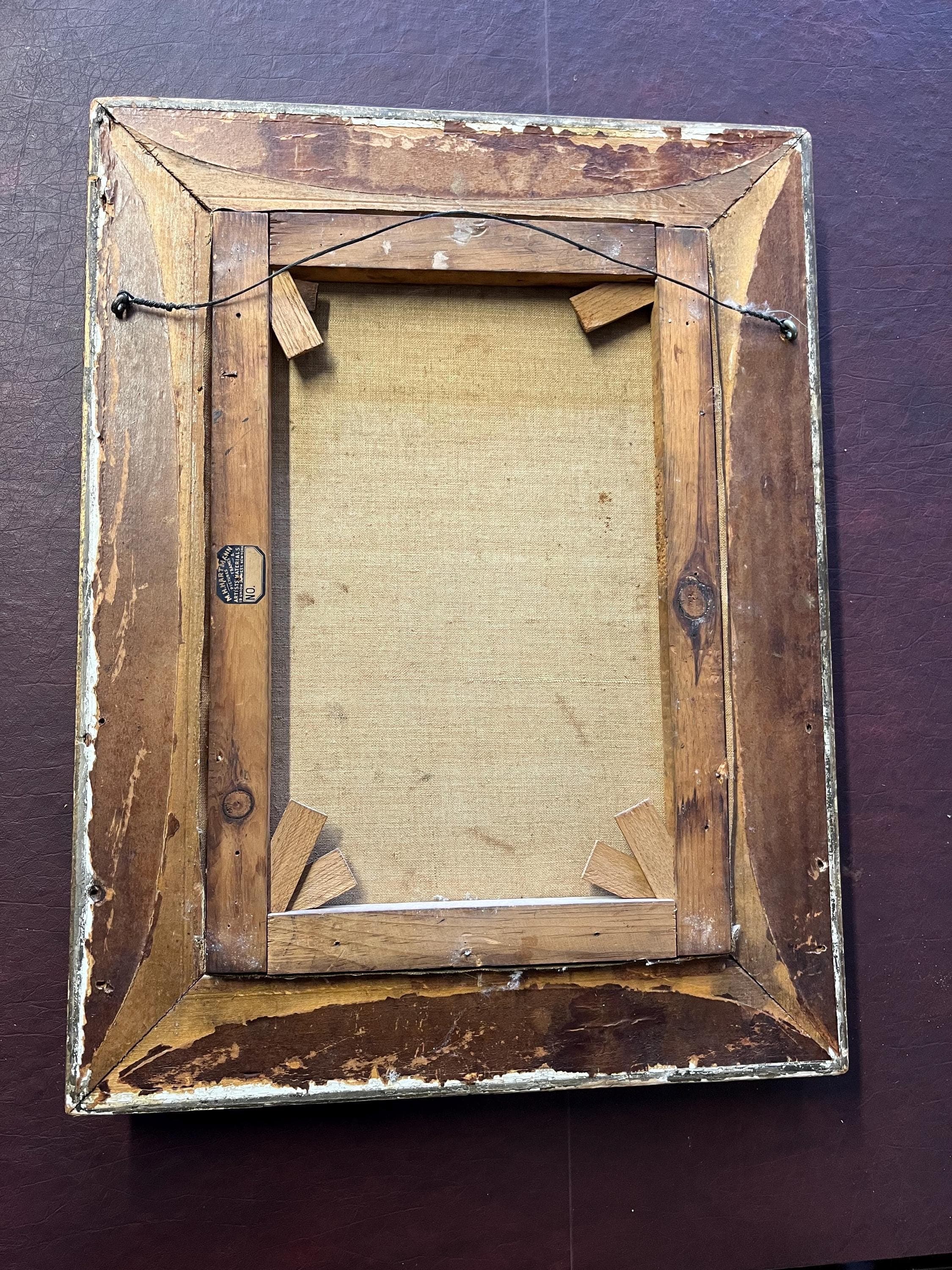 Antique Oil Painting, “The Old Violinist” After John George Brown - Thumbnail 11