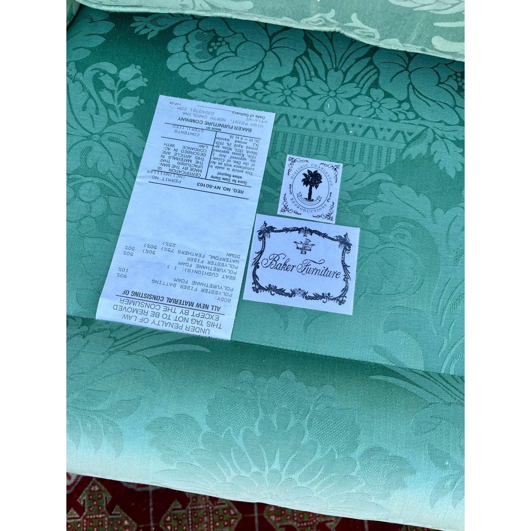 Baker Historic Charleston Wingback Chairs - Set of 2 - Thumbnail 2