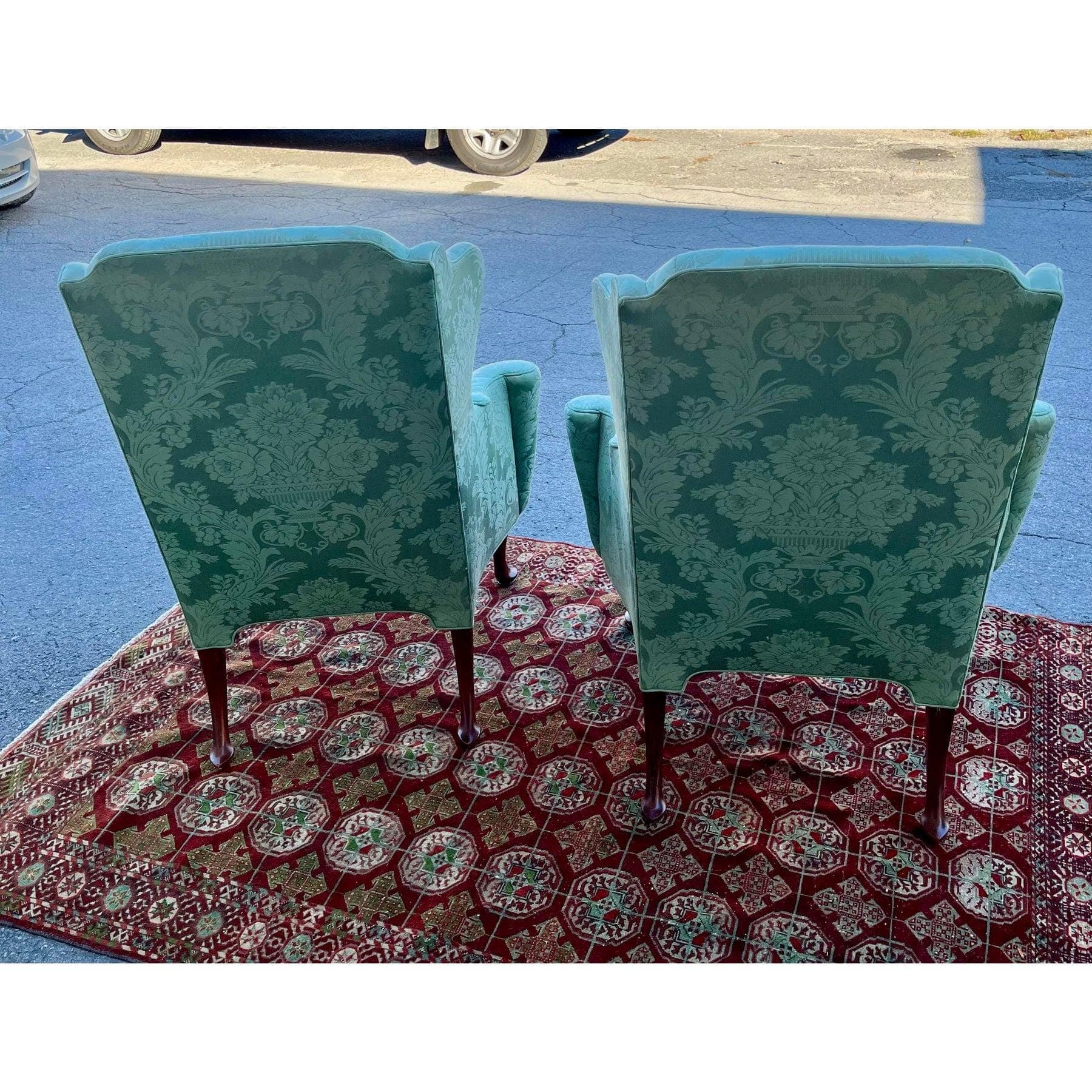 Baker Historic Charleston Wingback Chairs - Set of 2 - Thumbnail 9