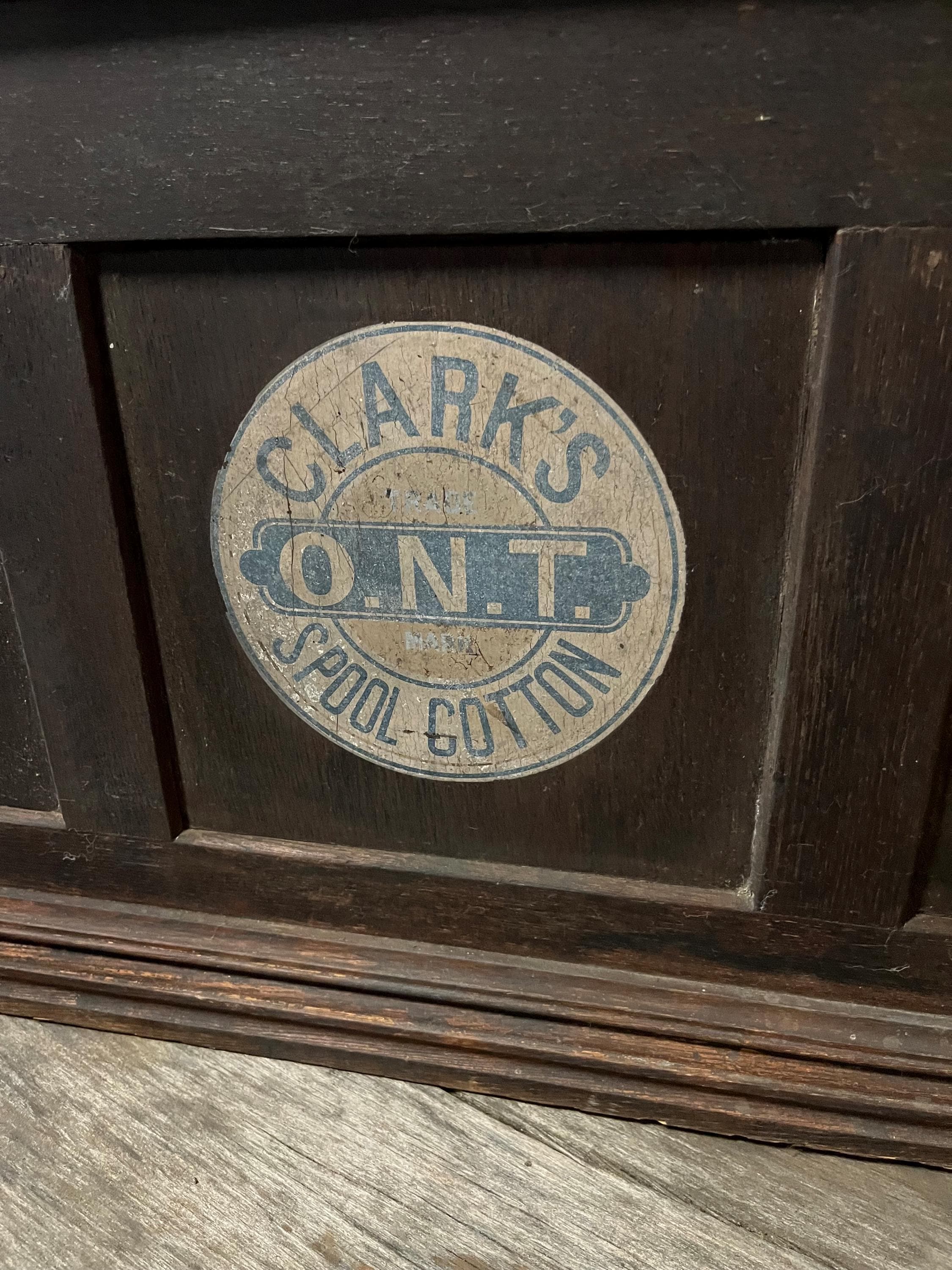 Antique Clark’s Spool Cabinet - Thumbnail 2
