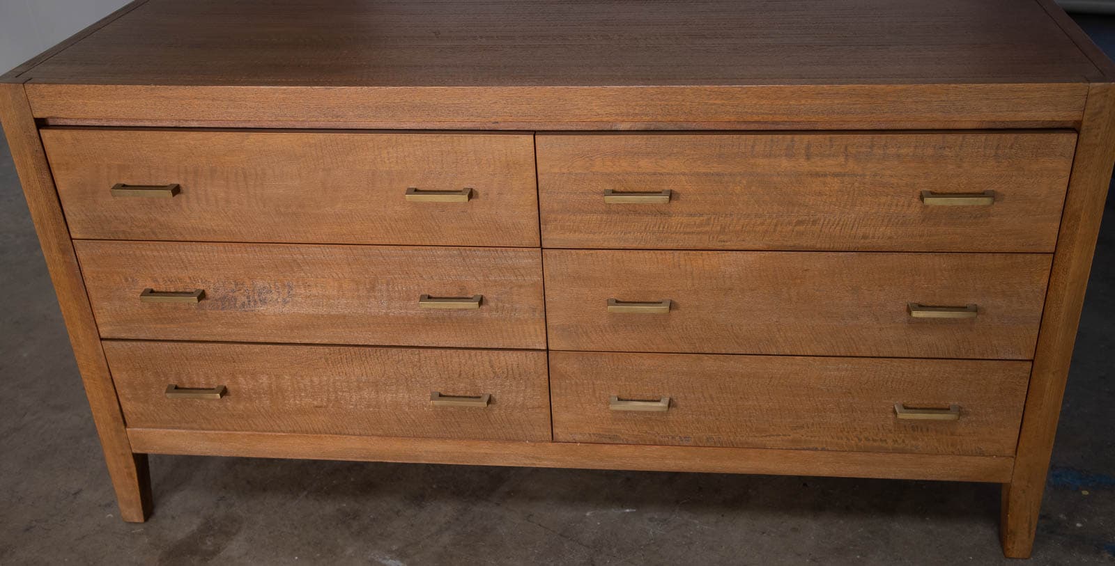 Crate & Barrel Dawson Grey Wash 6-Drawer Dresser - Thumbnail 9