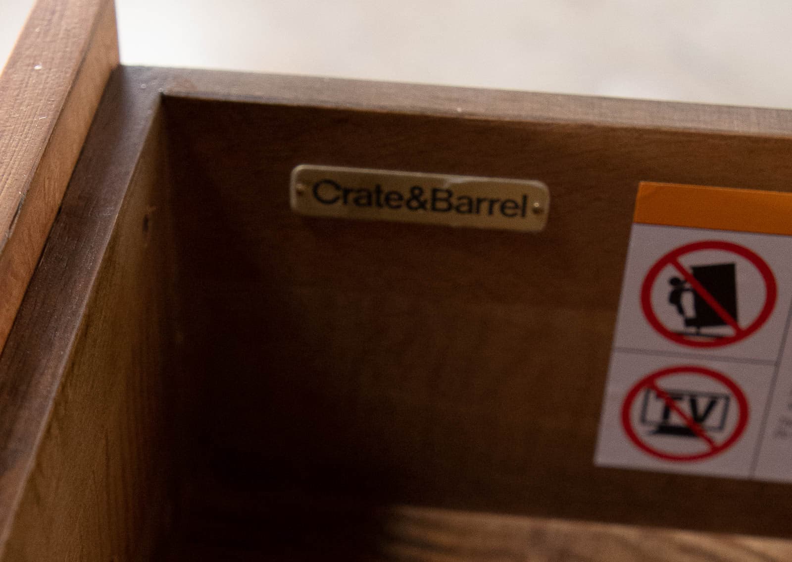 Crate & Barrel Dawson Grey Wash 6-Drawer Dresser - Thumbnail 6