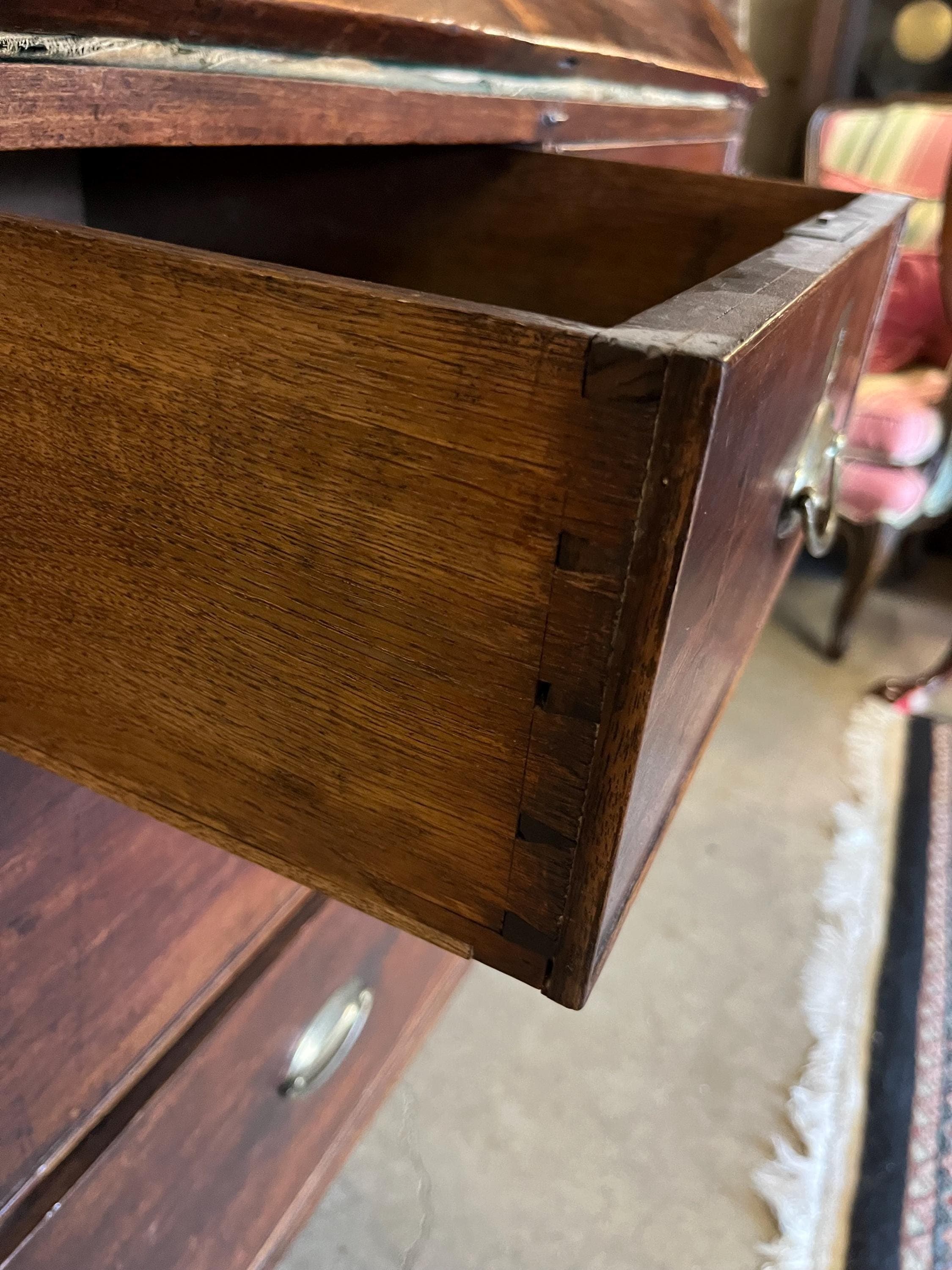 Antique English Slant Front Secretary - Thumbnail 2