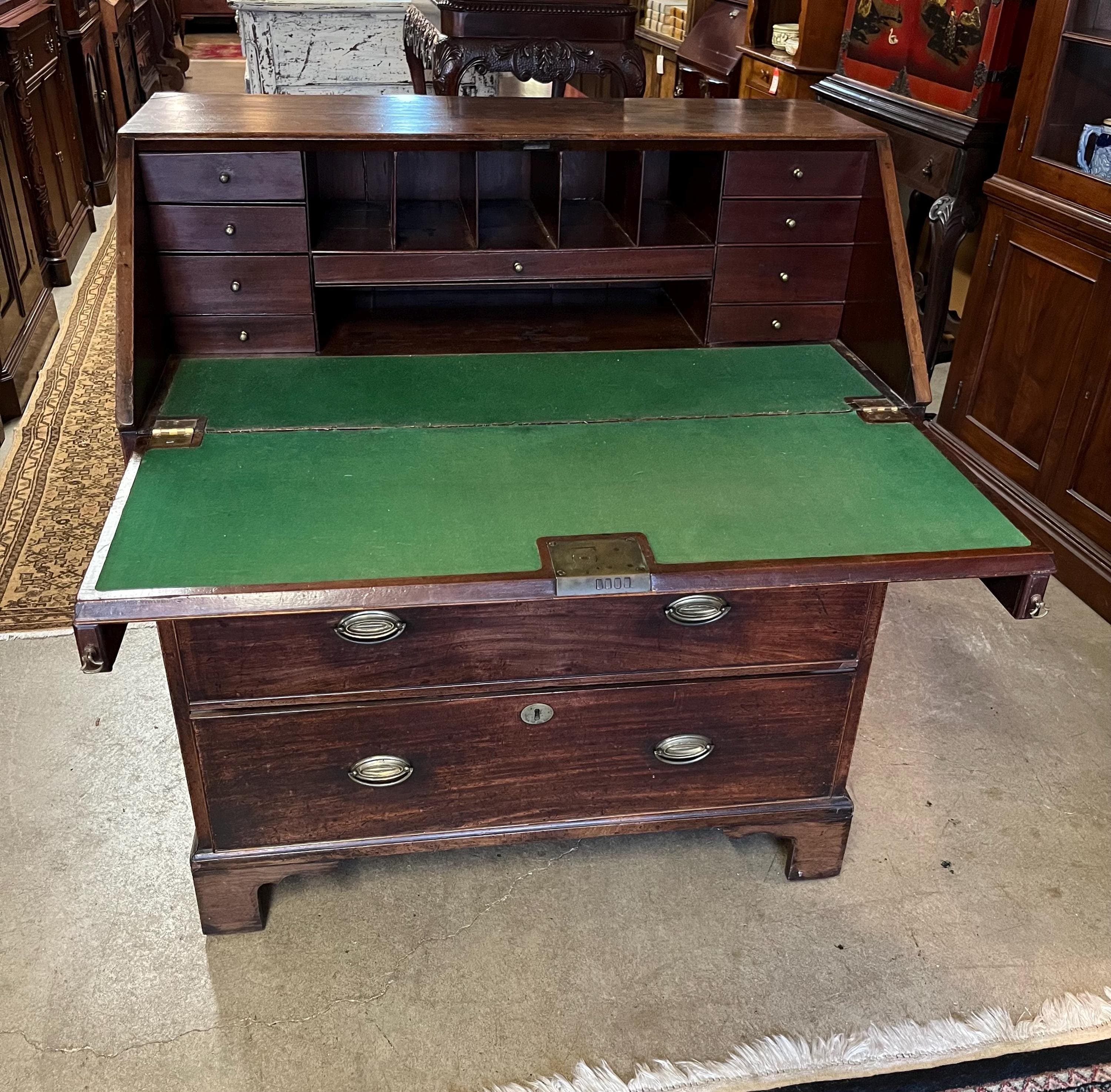 Antique English Slant Front Secretary - Thumbnail 3
