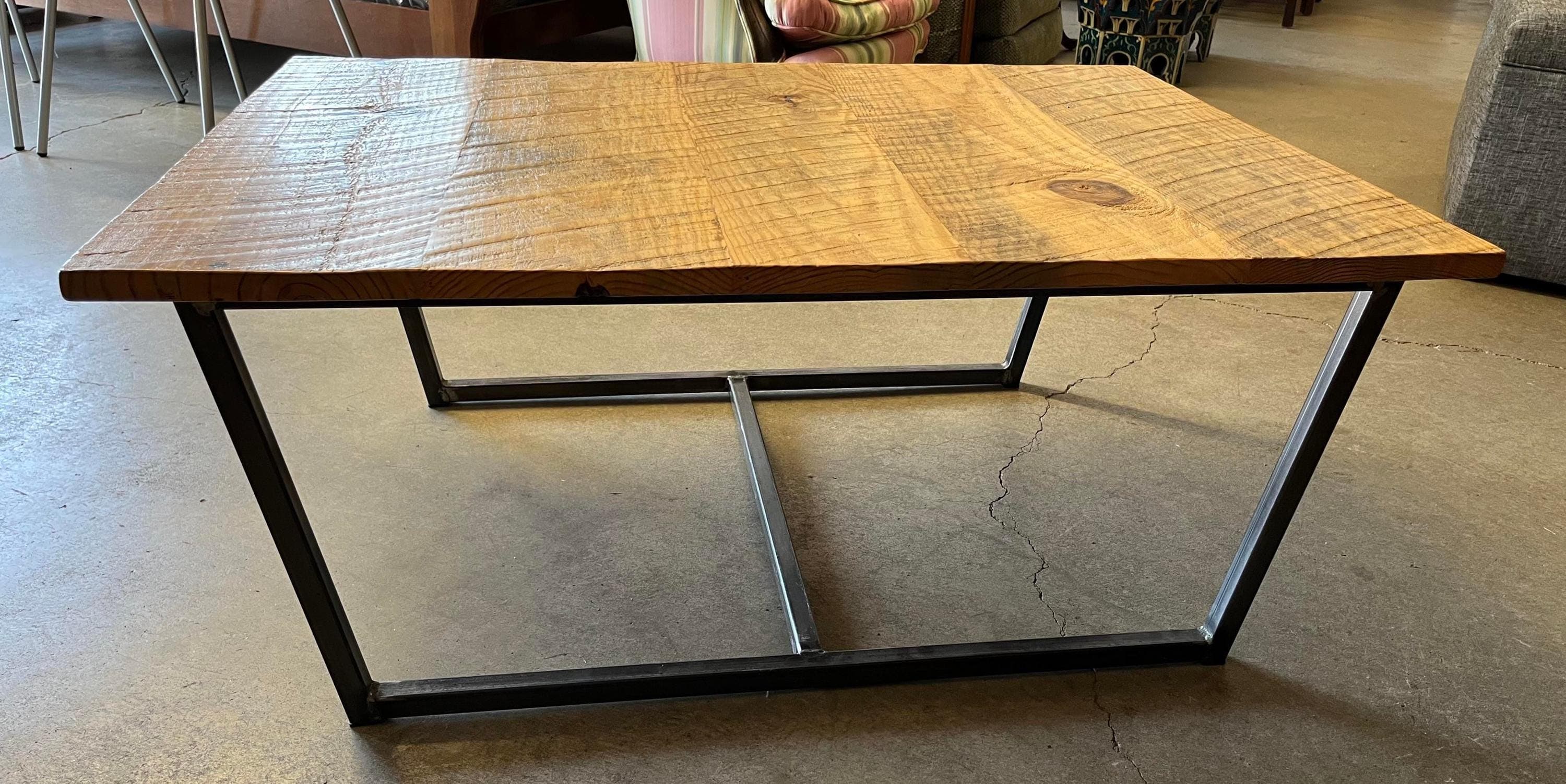Industrial Farmhouse Coffee Table - Thumbnail 4