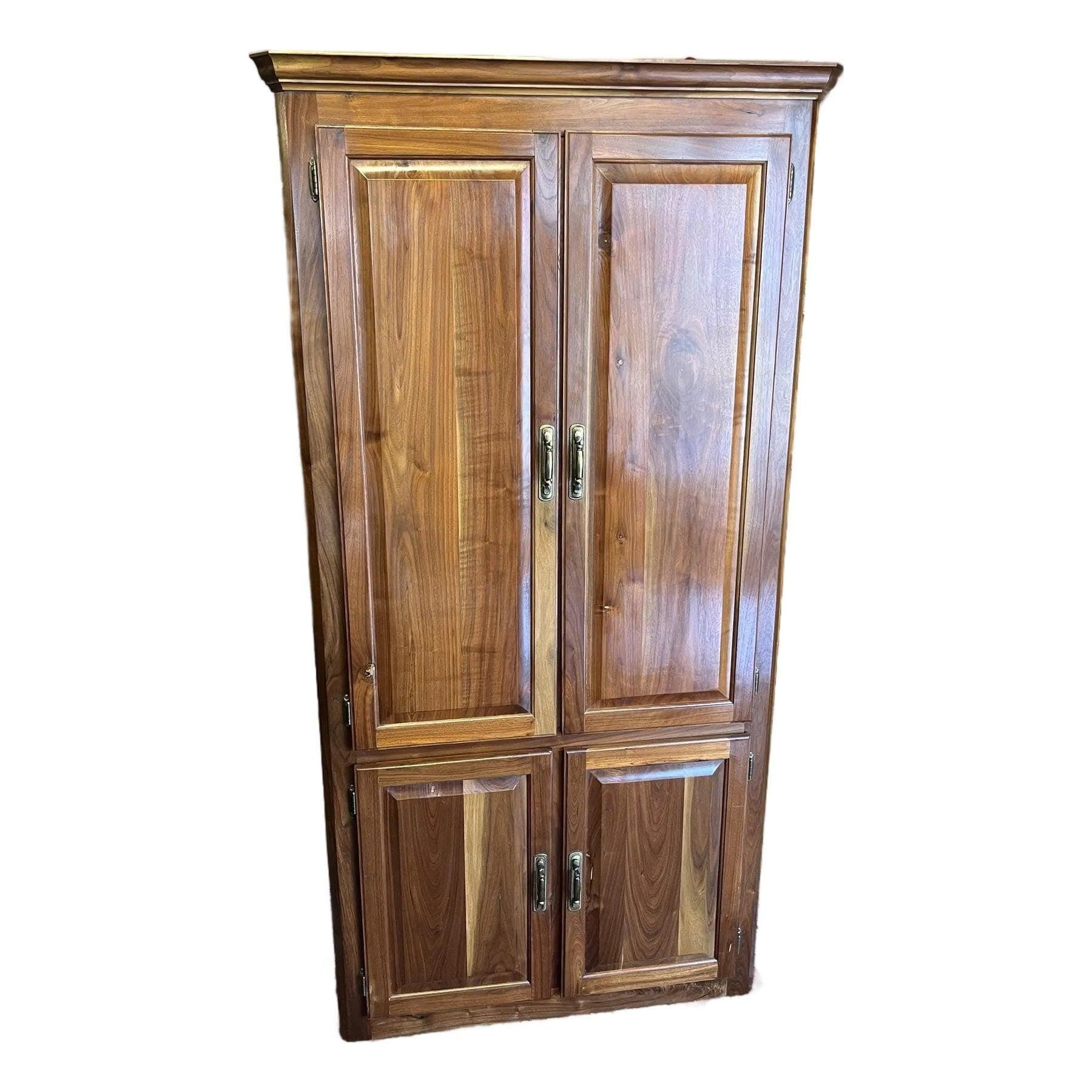 Benchmade Walnut Corner Cabinet - Image 1