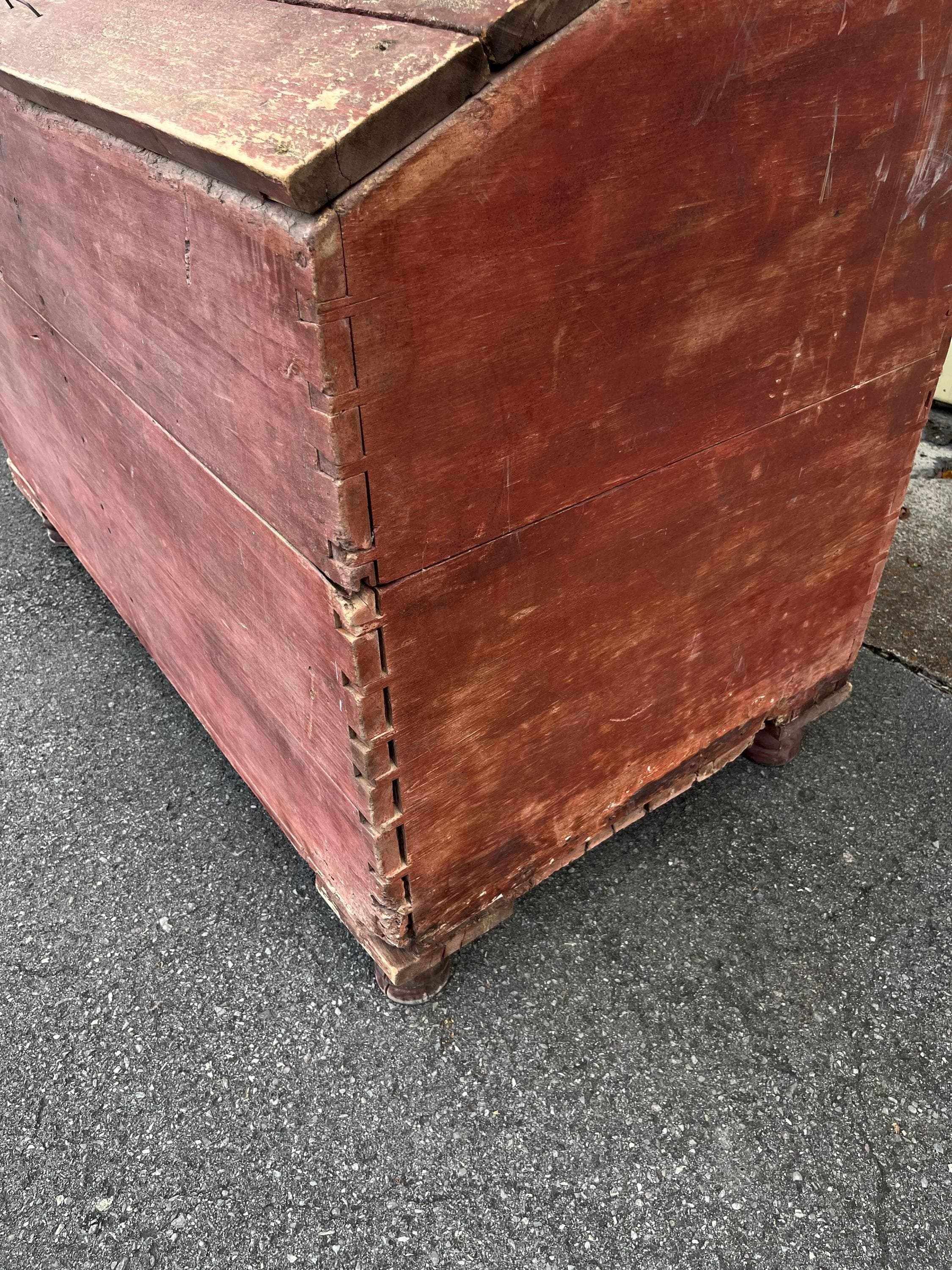 Primitive Antique Meal Bin - Thumbnail 9