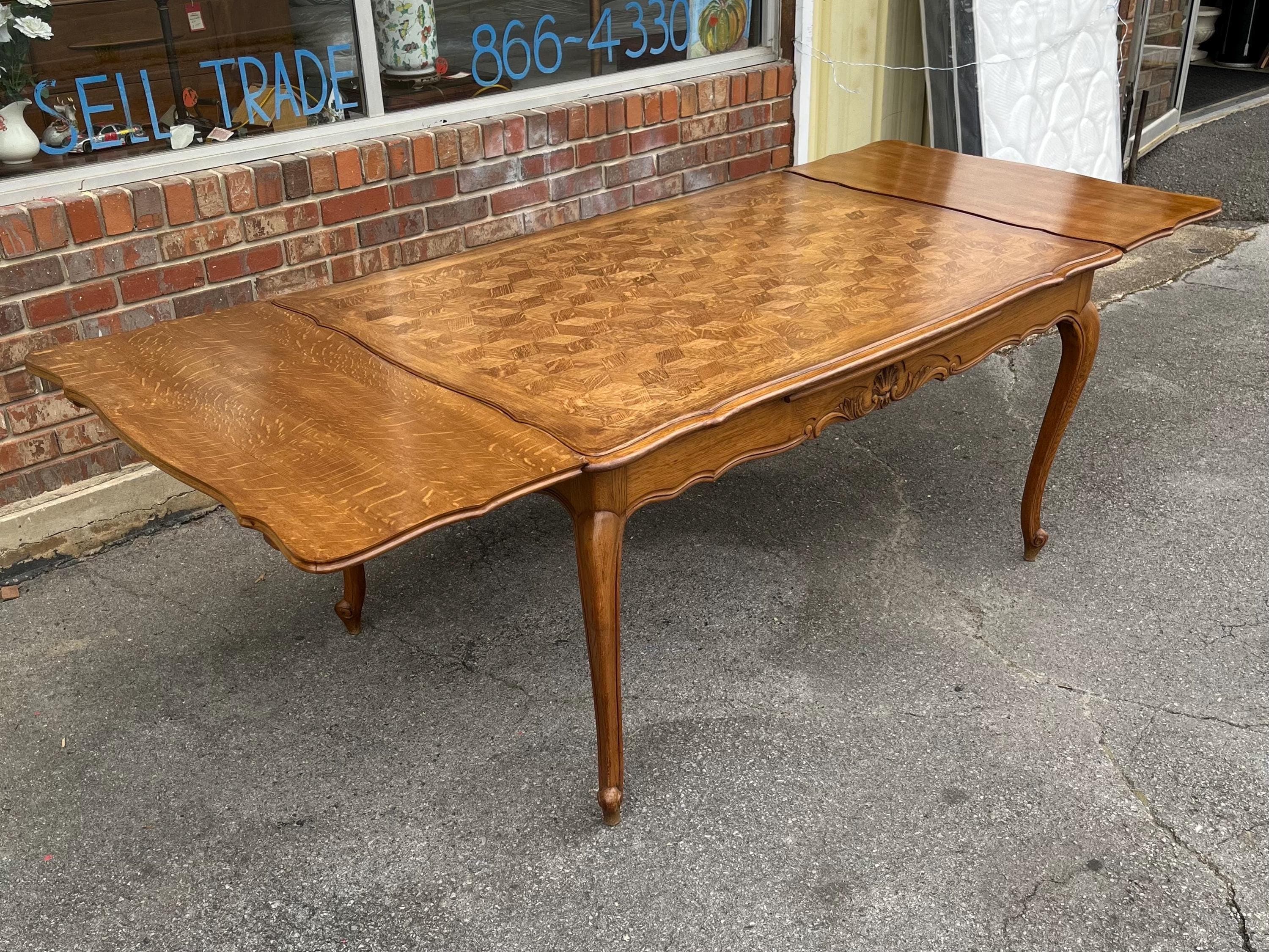 French Provincial Draw Leaf Table - Thumbnail 5