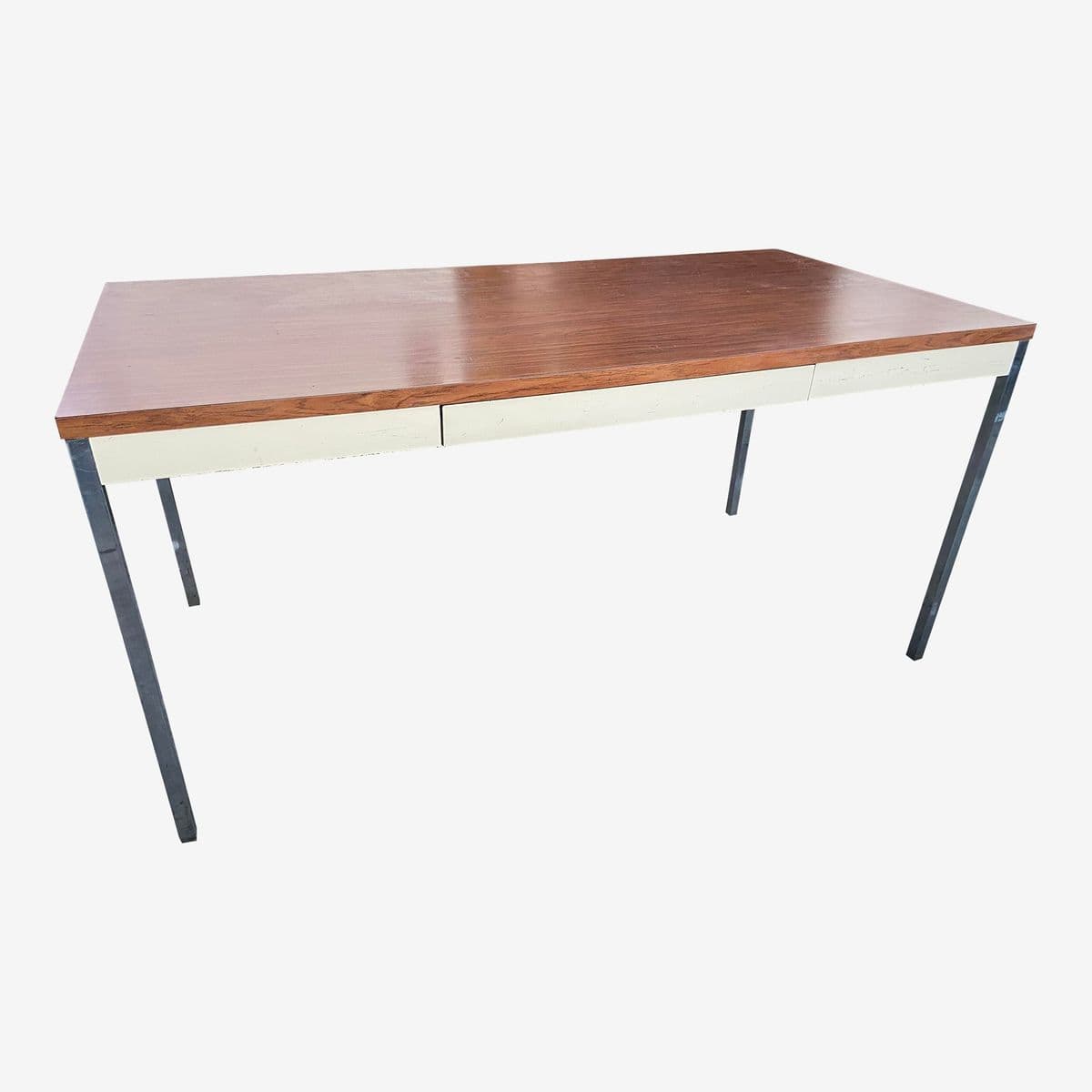1980s Steelcase Vintage Metal Table - Image 1