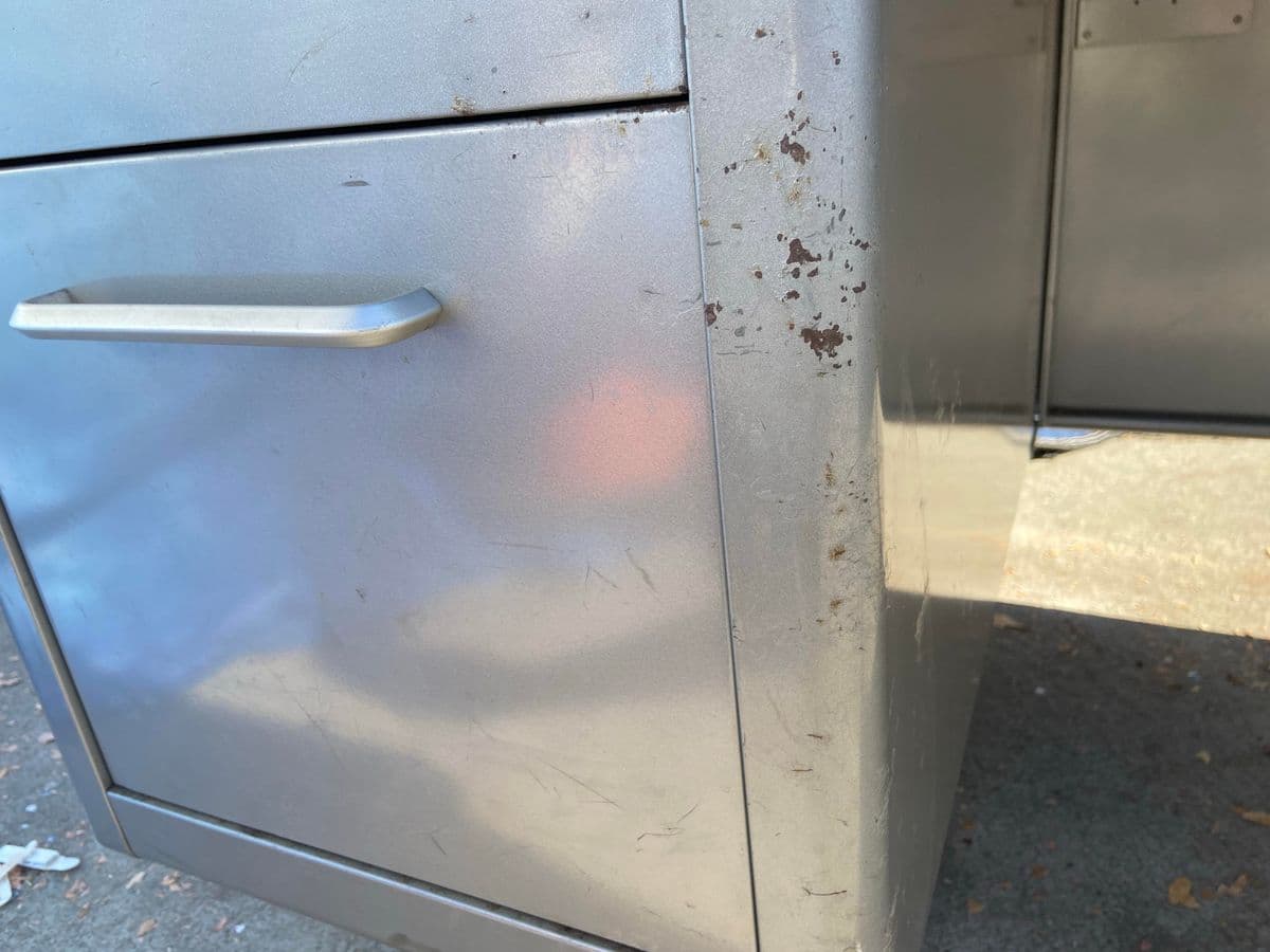 1960s Steelcase Vintage Mid Century Modern Tanker Desk - Thumbnail 7