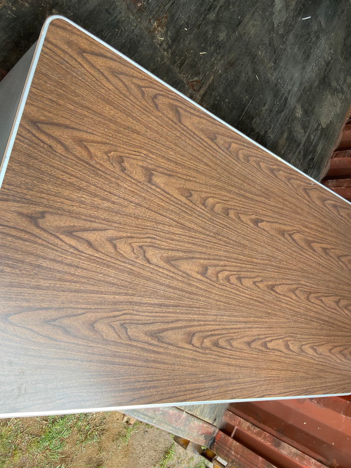 1970s Vintage Mid Century Modern Metal Tanker Desk - Thumbnail 12