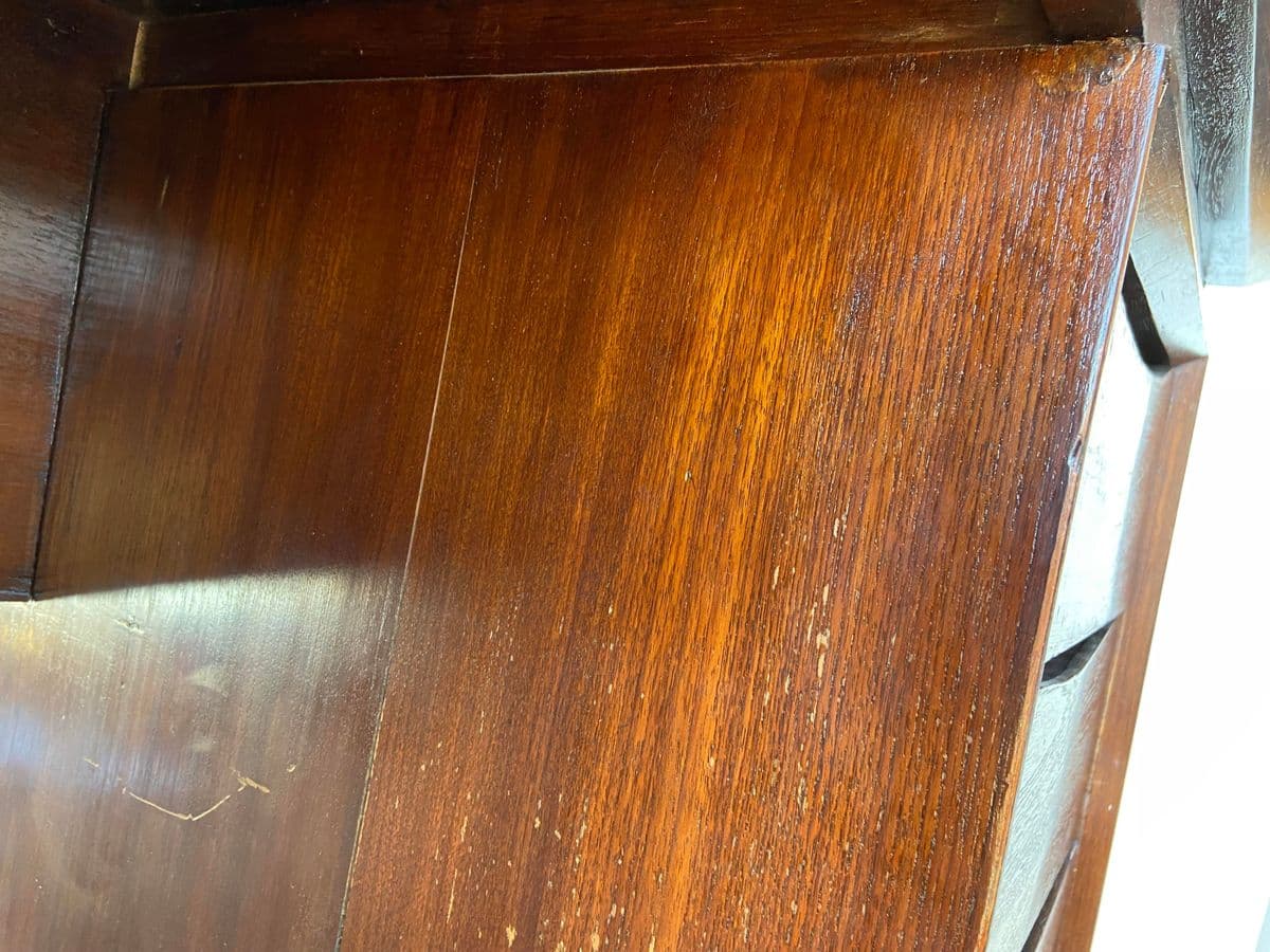 1980s Vintage Modern Teak Wood Desk From the Philippines. - Thumbnail 6