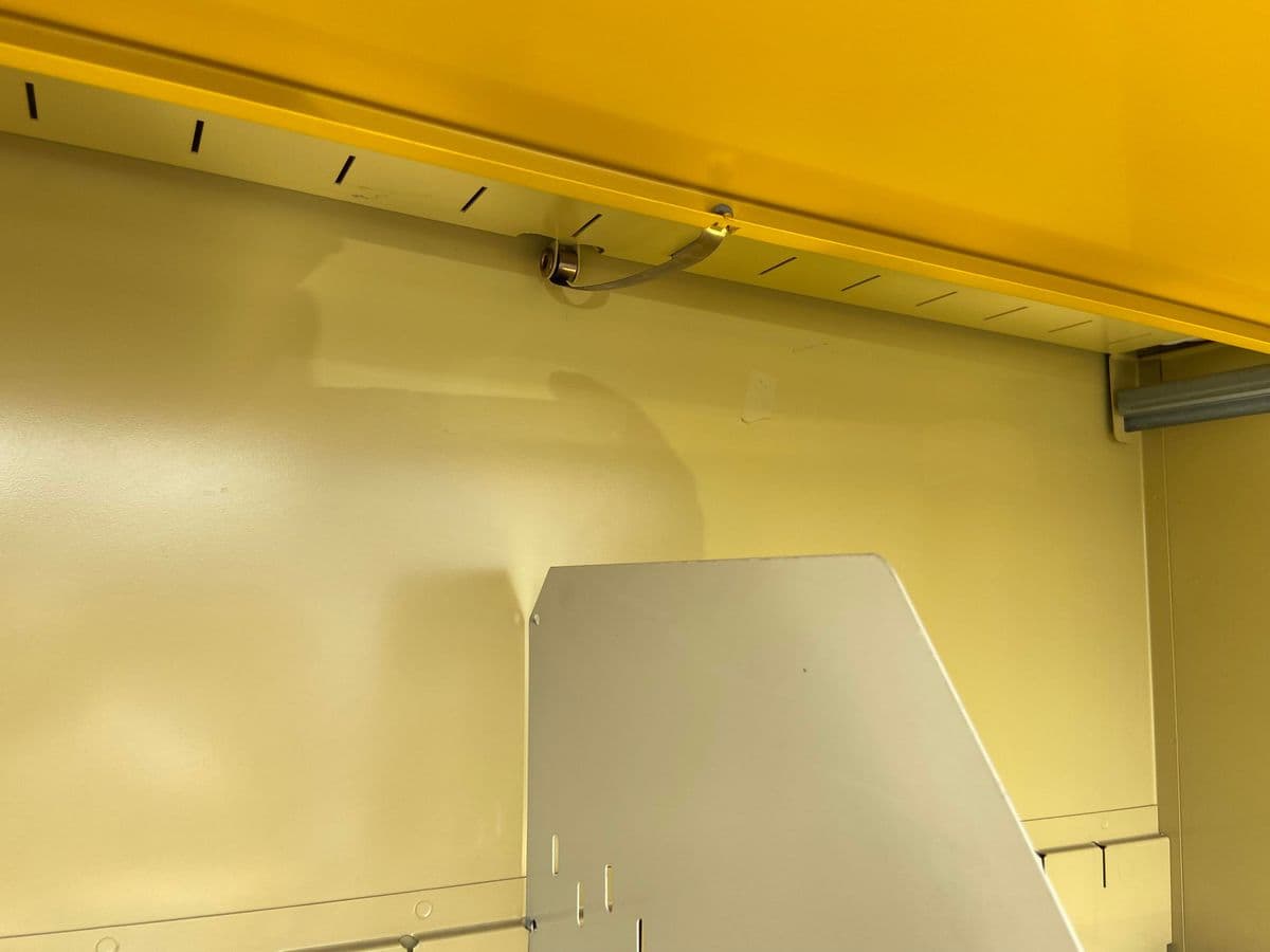 1970s Tab Vintage Mid Century Modern Metal Industrial Barrister Style Cabinet - Thumbnail 6