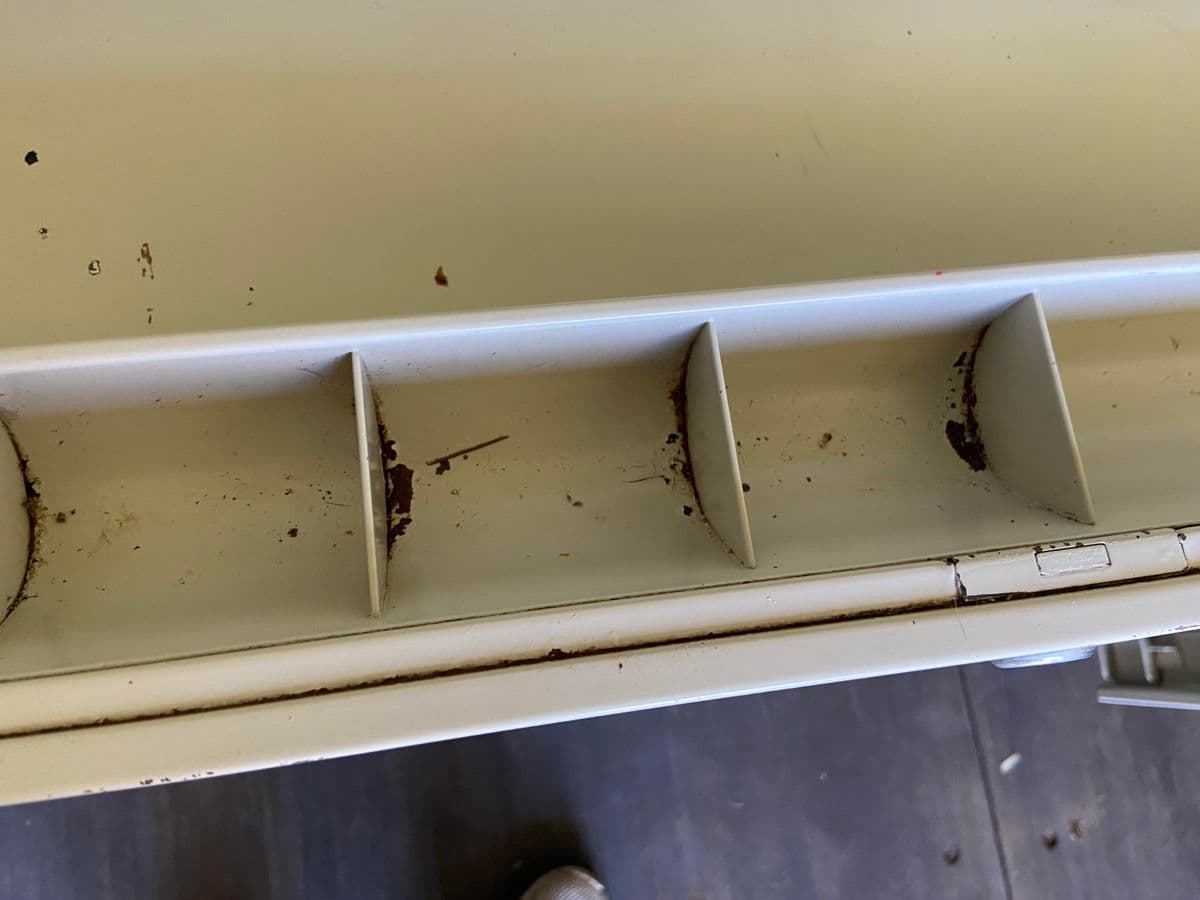 1940s Vintage Mid Century Modern Metal Tanker Desk - Thumbnail 5