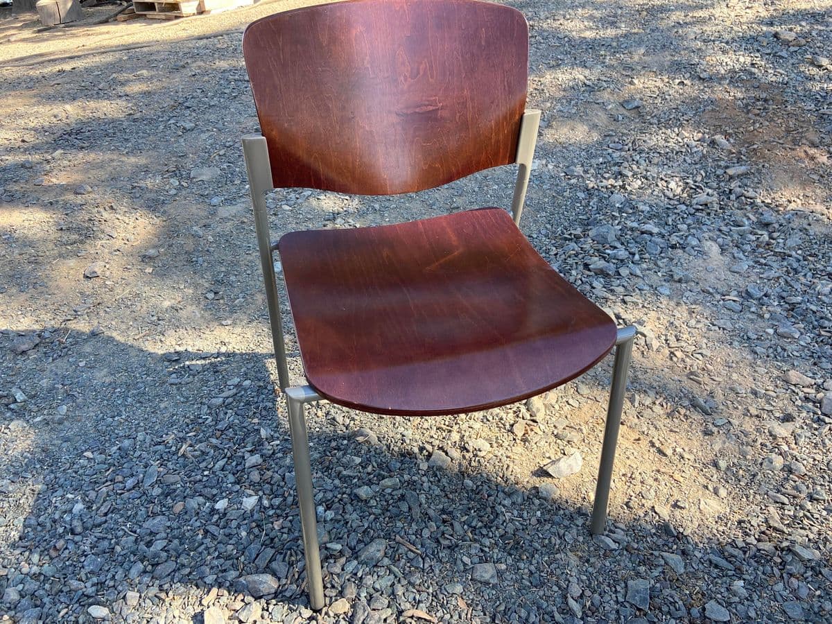 David Rowland Style Modern Bentwood Dining Chairs - Set of 4 - Thumbnail 9